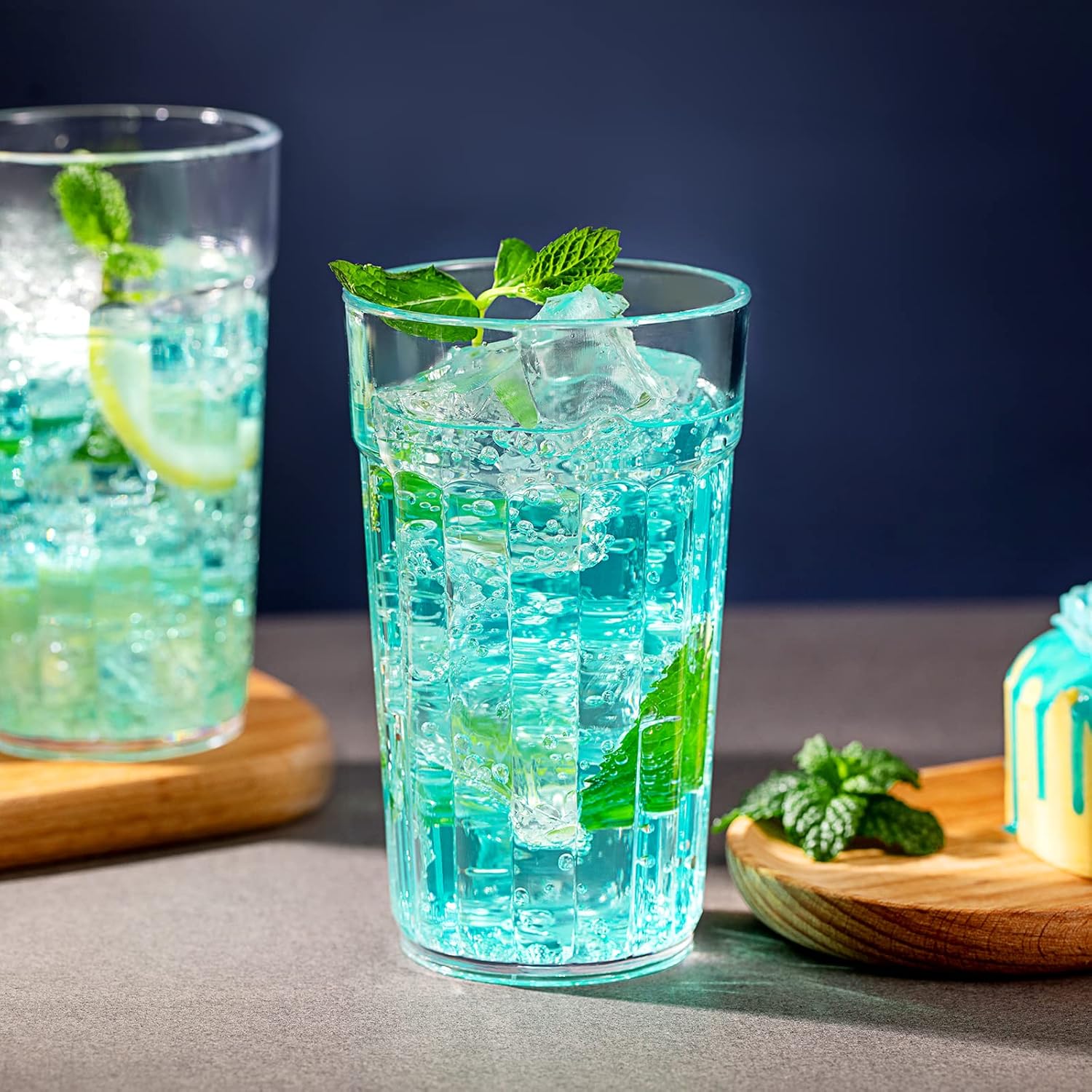 10oz Small BPA-Free Plastic Drinking Glasses Set of 10