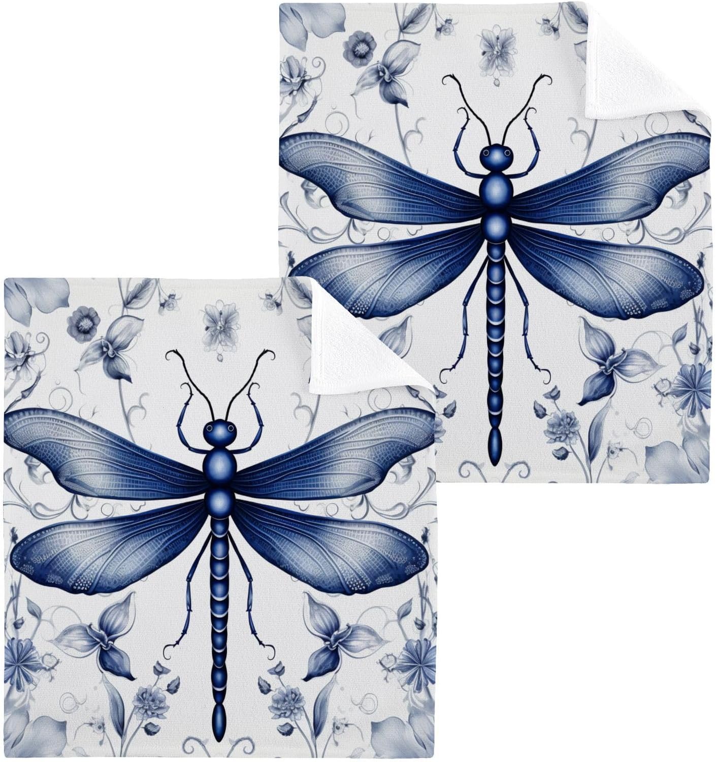 Dragonfly Washcloth Set - Perfect Size Soft Absorbent