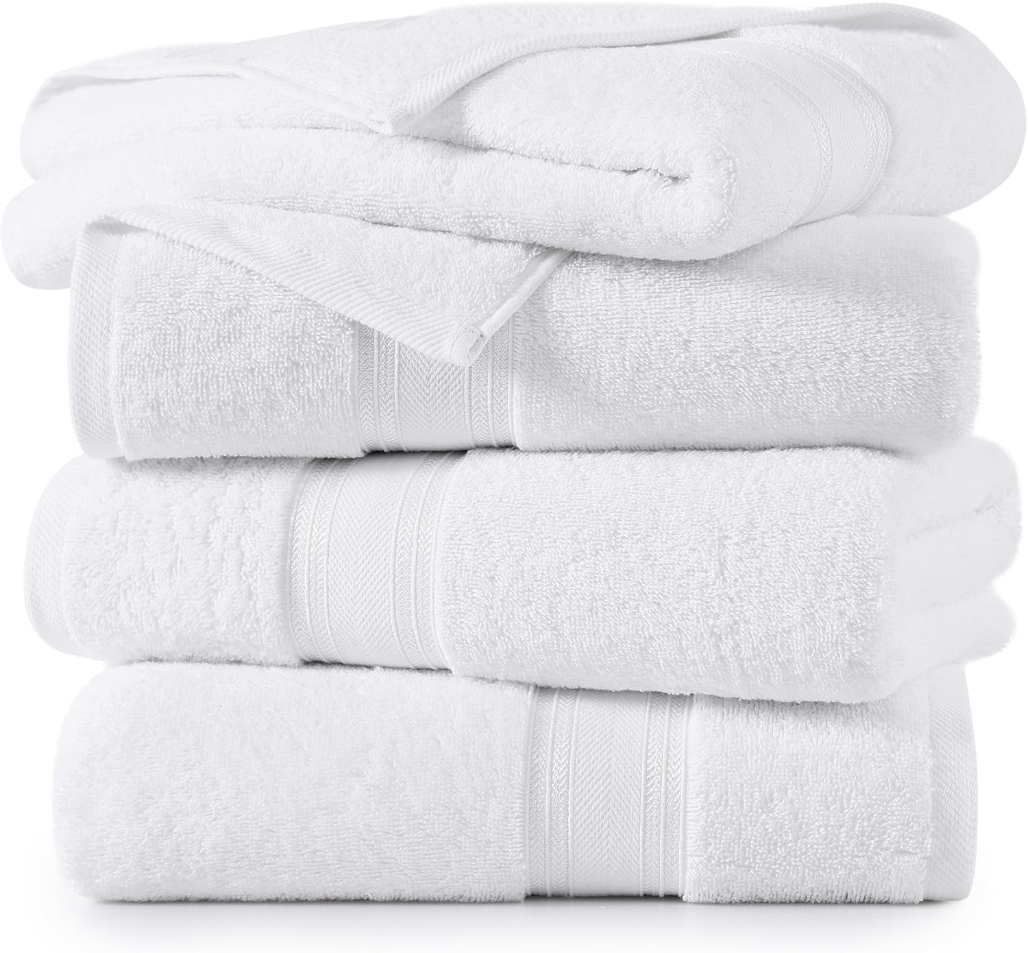 Luxurious Over-Sized 100 Cotton Bath Towels Soft Quick-Drying Washable