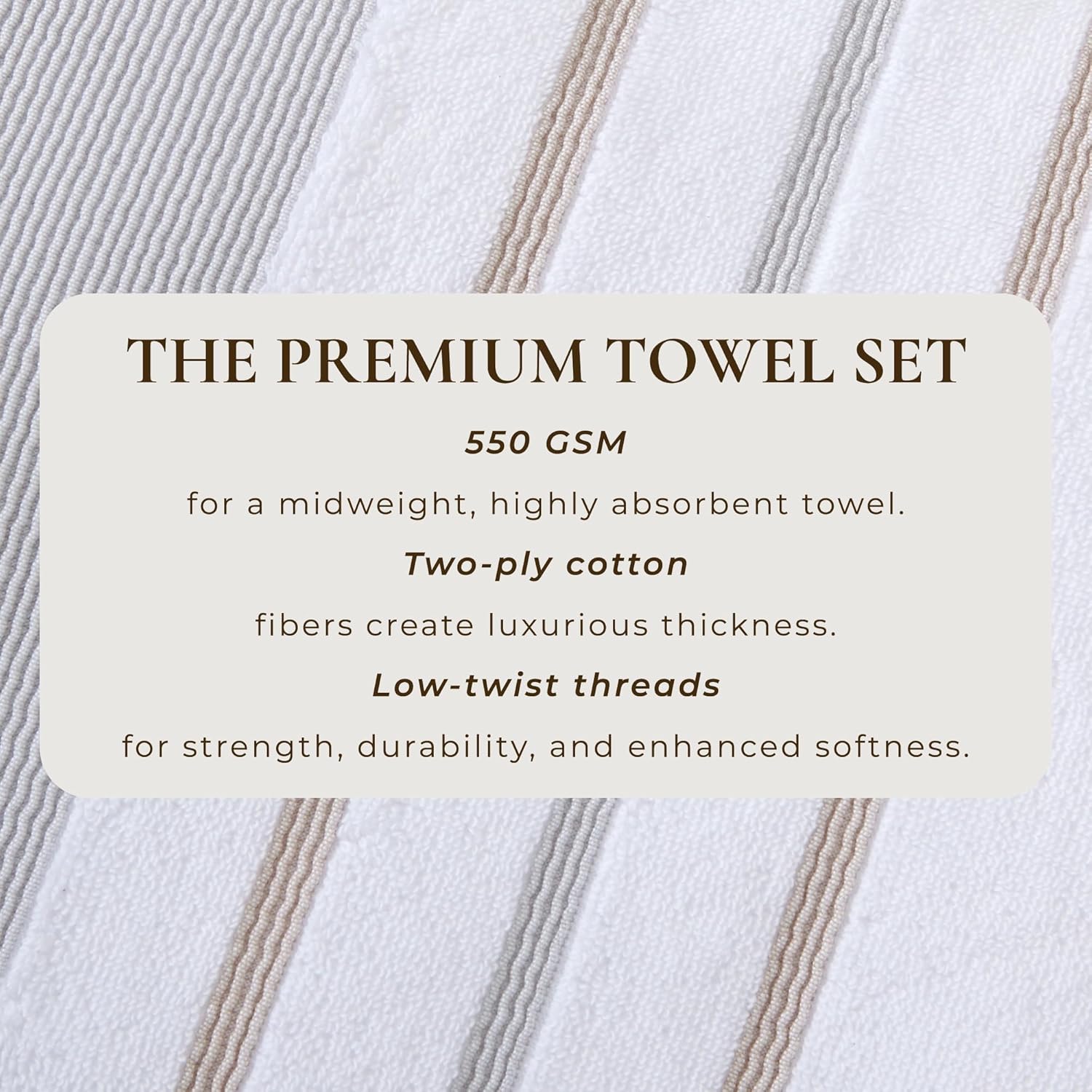 Luxury Cotton Bath Towels Set - Great Bay Home