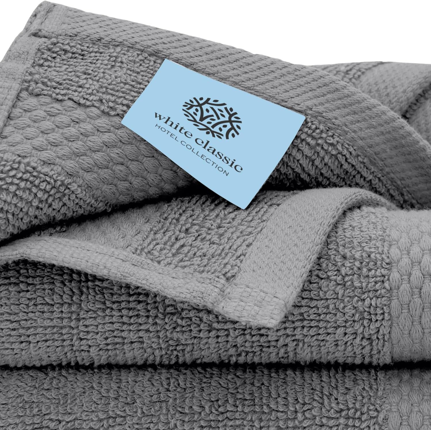 White Classic Luxury Washcloths - 12 Piece Set