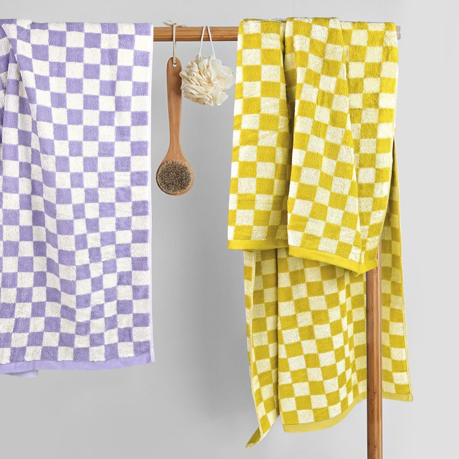 Jacquotha Checkered Bath Towel Set