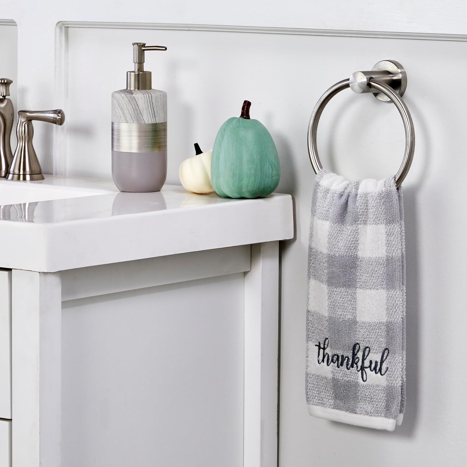 SKL Home Hand Towel Set 2-Pack Gray
