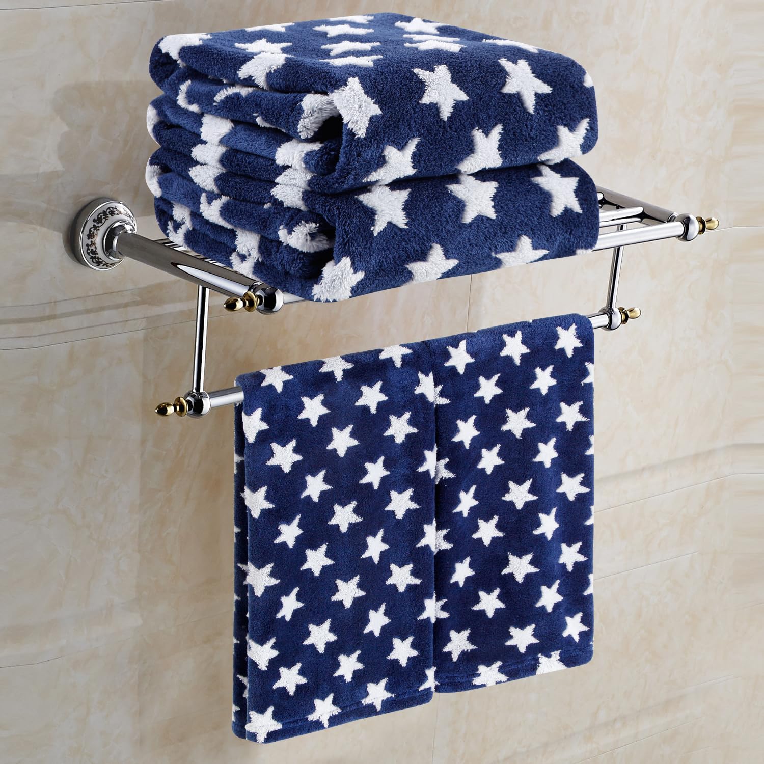 Patriotic 4th of July Towels Set for USA Independence Day