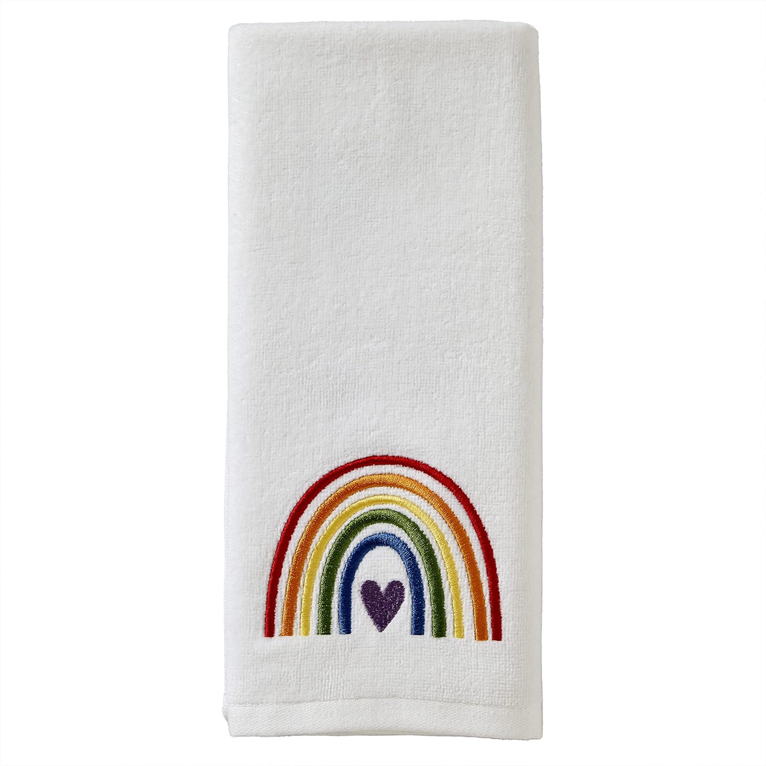 Bath Time Fun Rainbow Hand Towels Set 25x16 x2