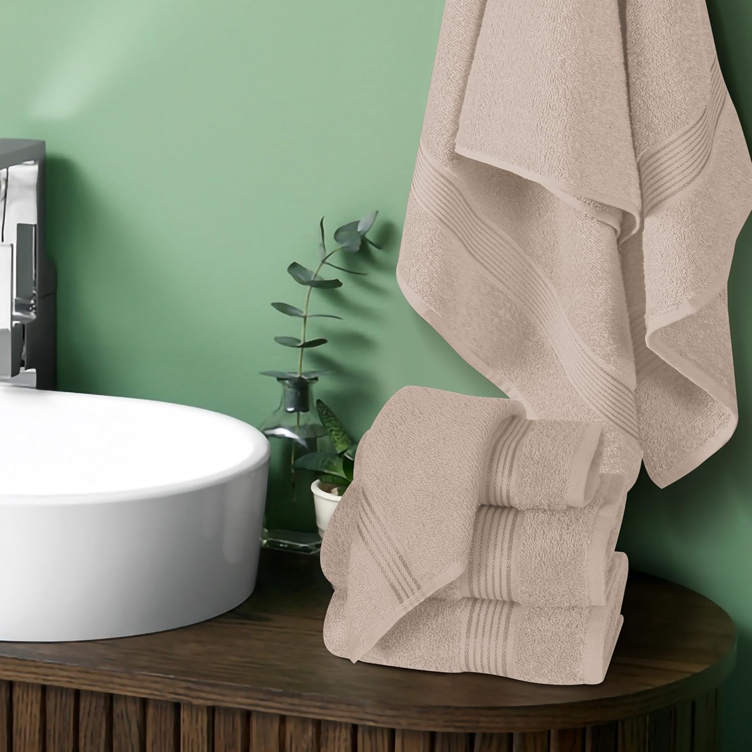 Perfect Multi-Functional Towels Set Ultra Soft Cotton for Daily Use