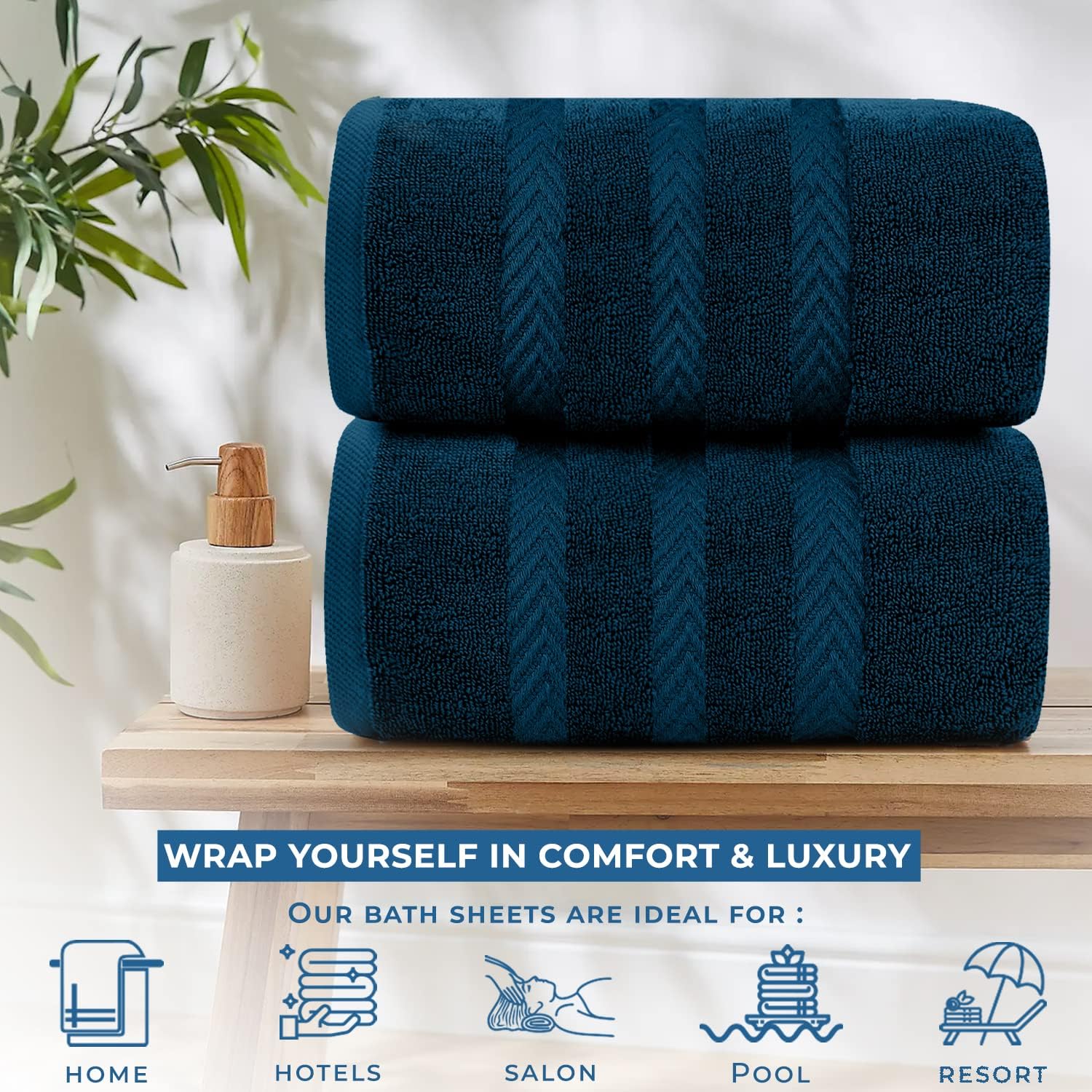 DAN RIVER 35x70 Bath Sheet Set