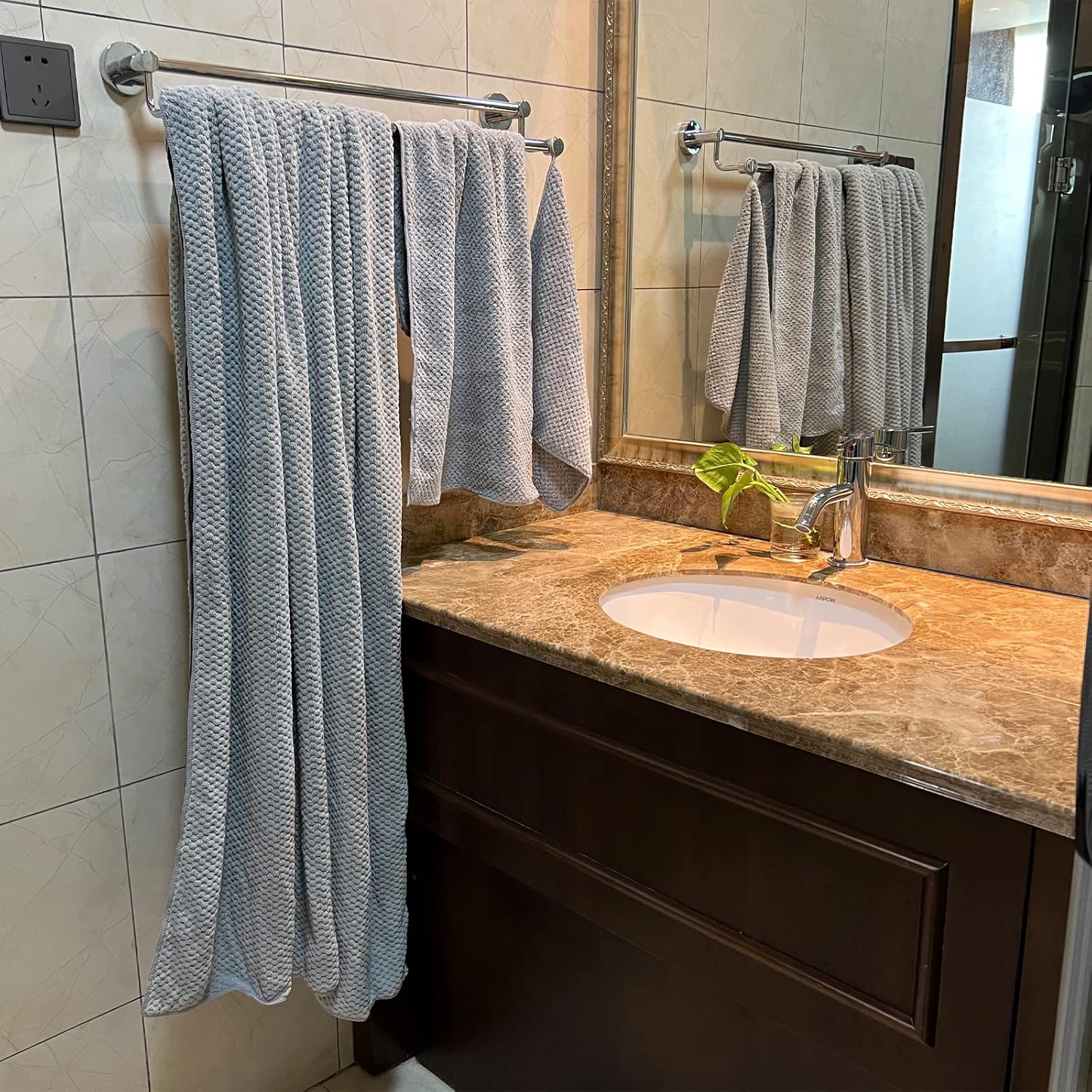 6 x 39x78 inches Oversized Bath Towels Set - Soft Lightweight