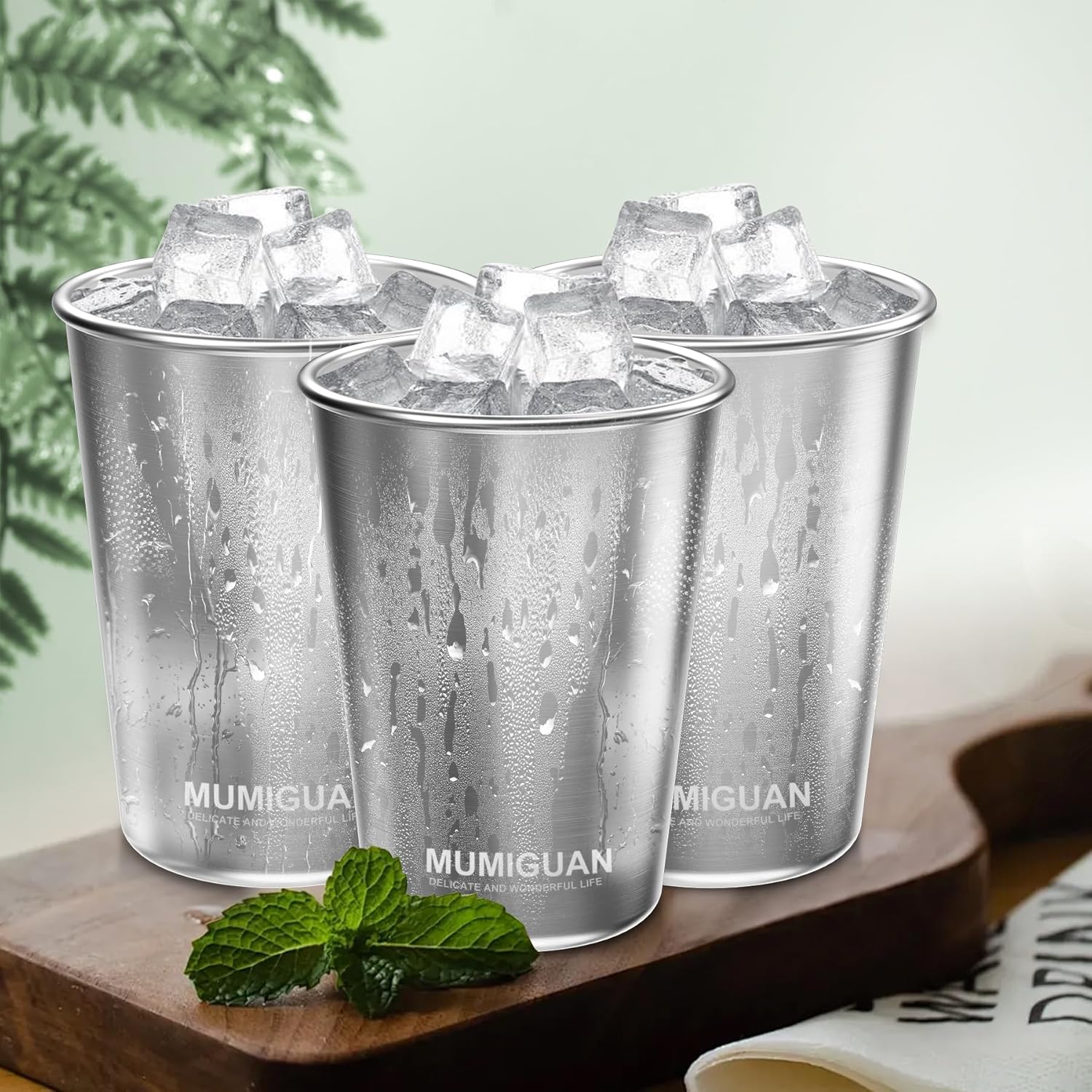 Stackable BPA-Free Stainless Steel Cups