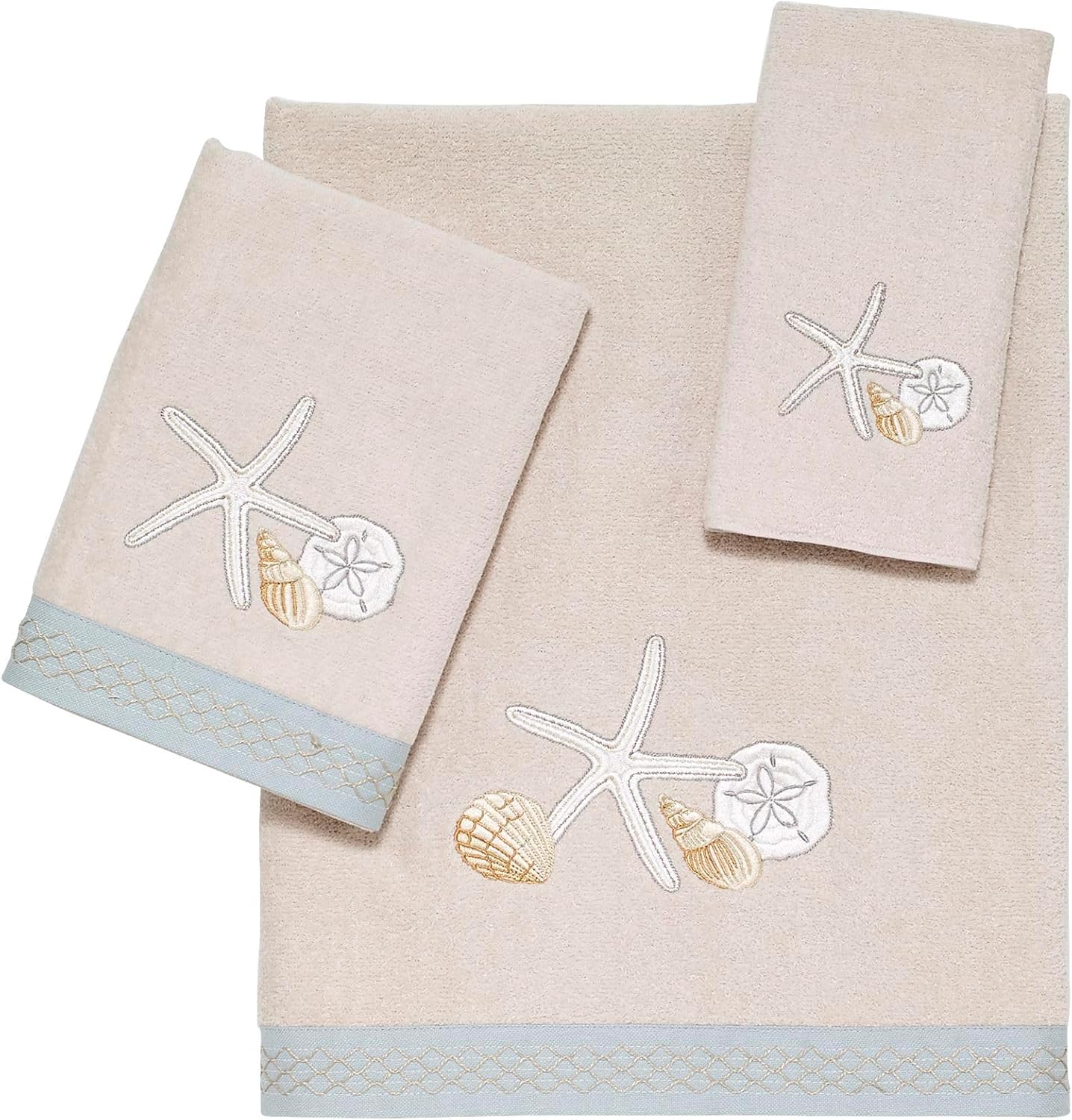 Seaglass Cotton Towel Soft Absorbent Fingertip towel for bath