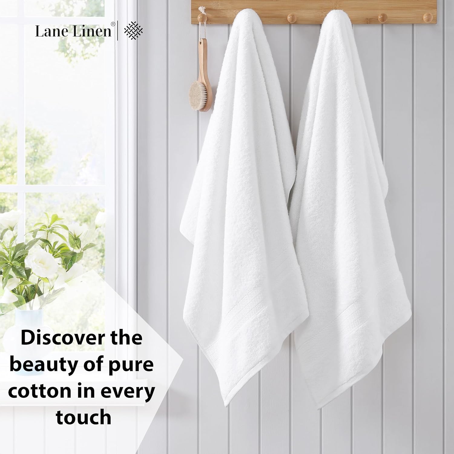 100 Cotton Lane Linen Bath Sheets Set