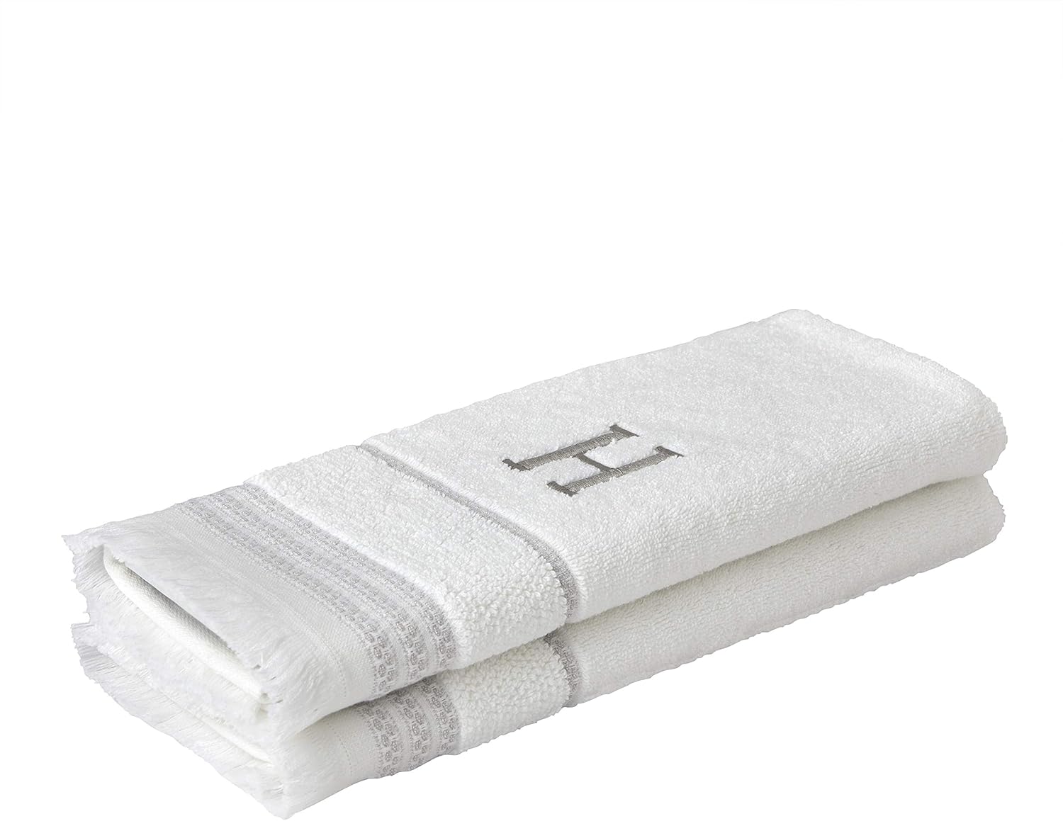 casual hand towel set with monogram design
