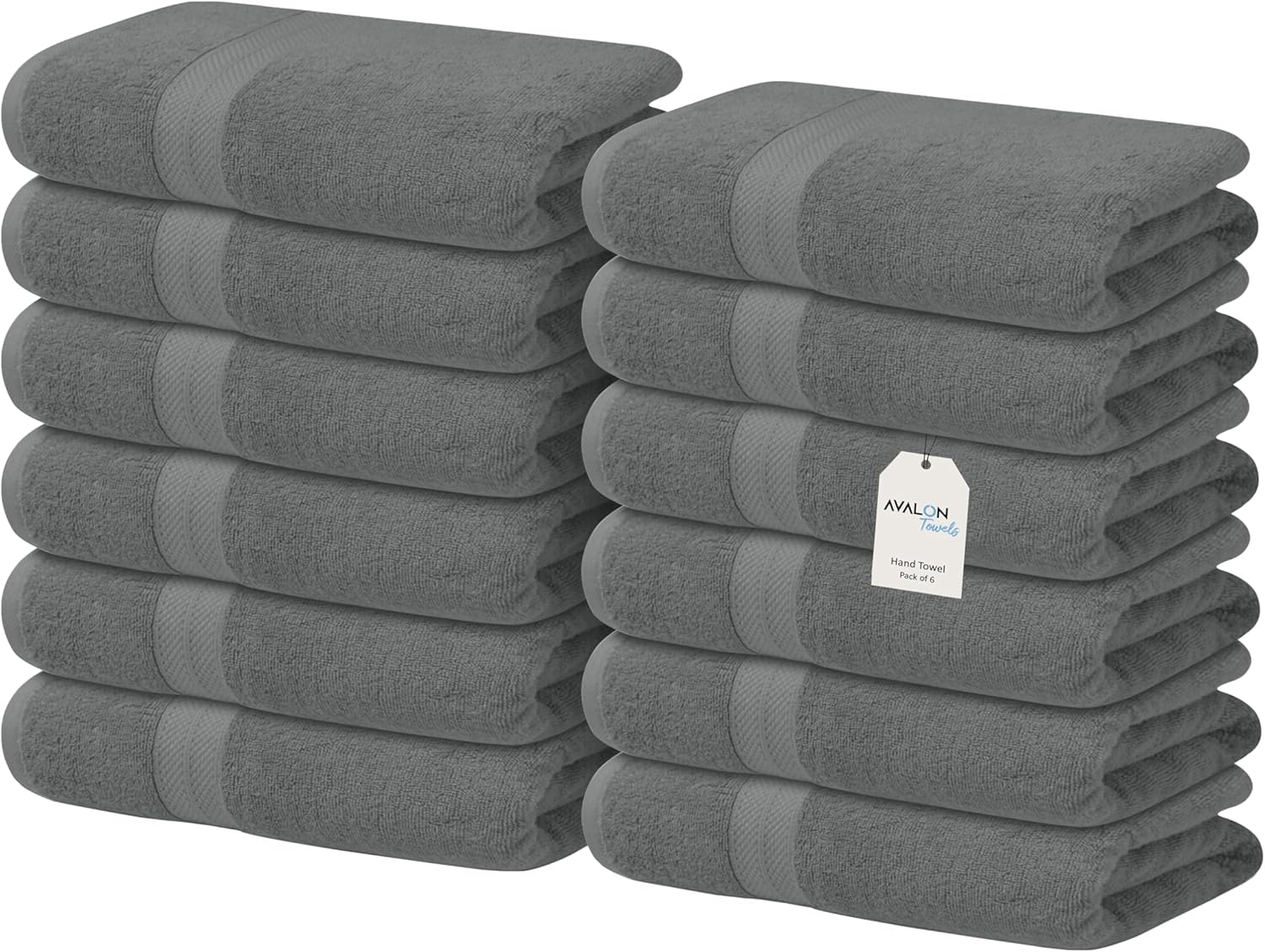 Avalon Towels Luxury Washcloths Premium Cotton 12-Piece Set