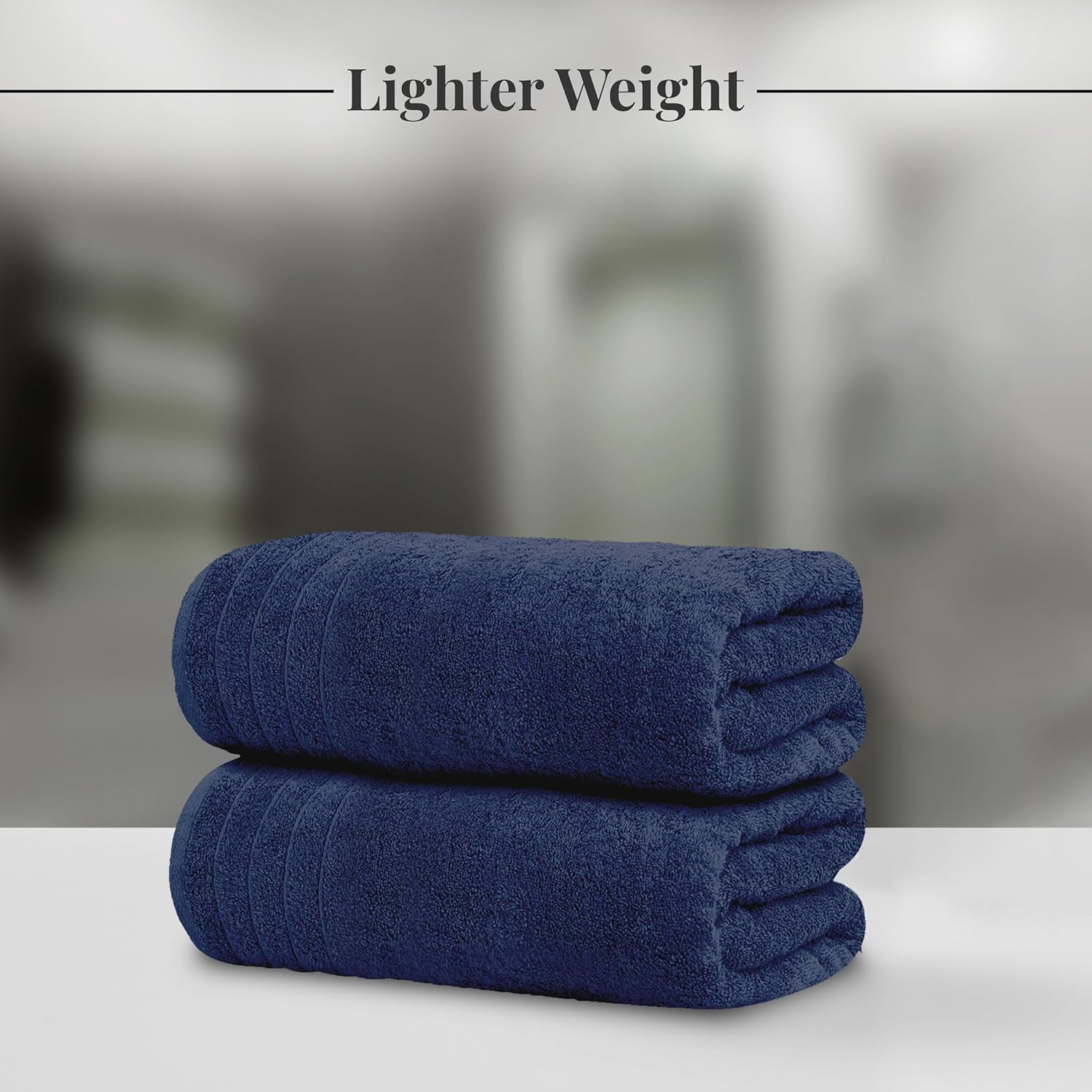 Tens Towels Pack of 8 Navy Set