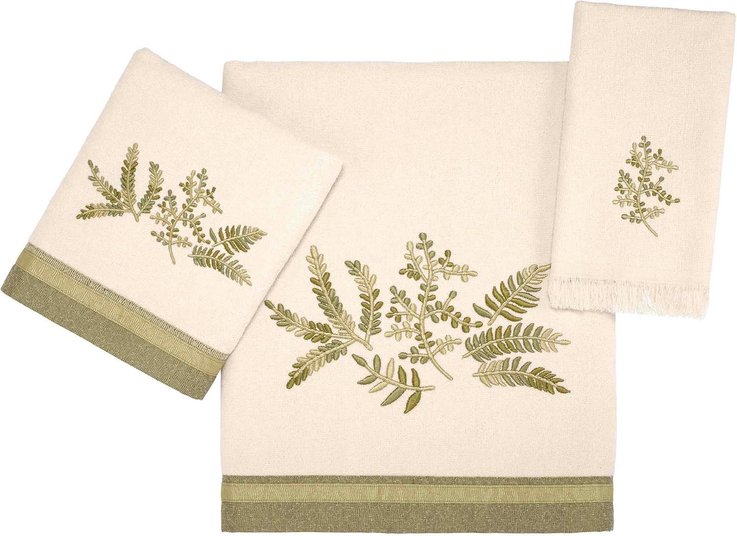 18x11 Ivory Fingertip Towel Avanti Linens