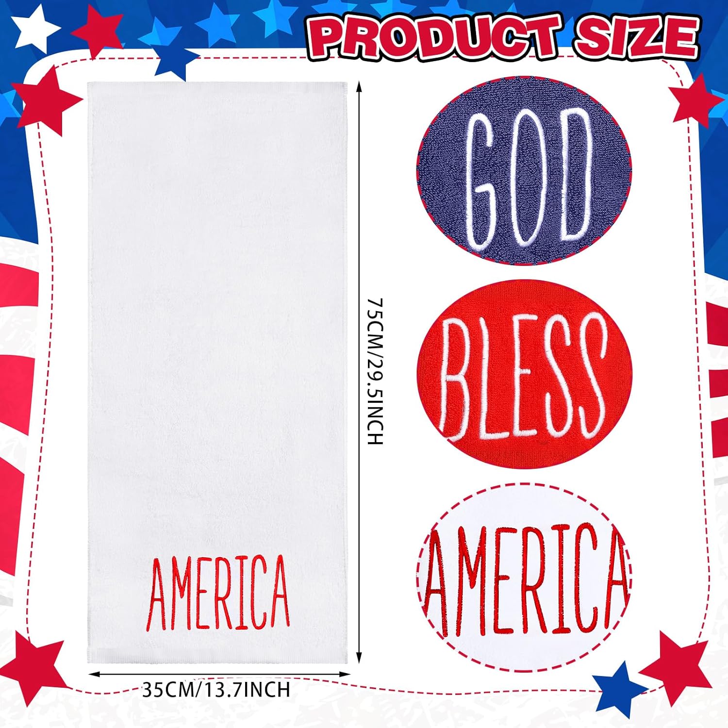 Patriotic Hand Towels for Independence Day