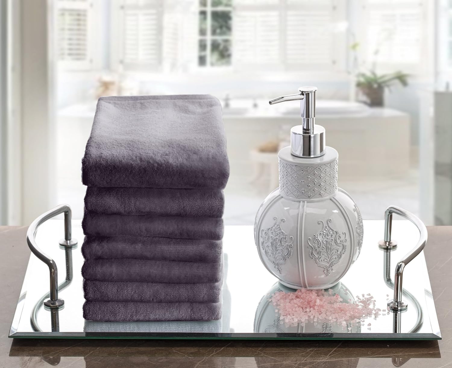 Creative Scents 4-Piece Cotton Fingertip Towels Set