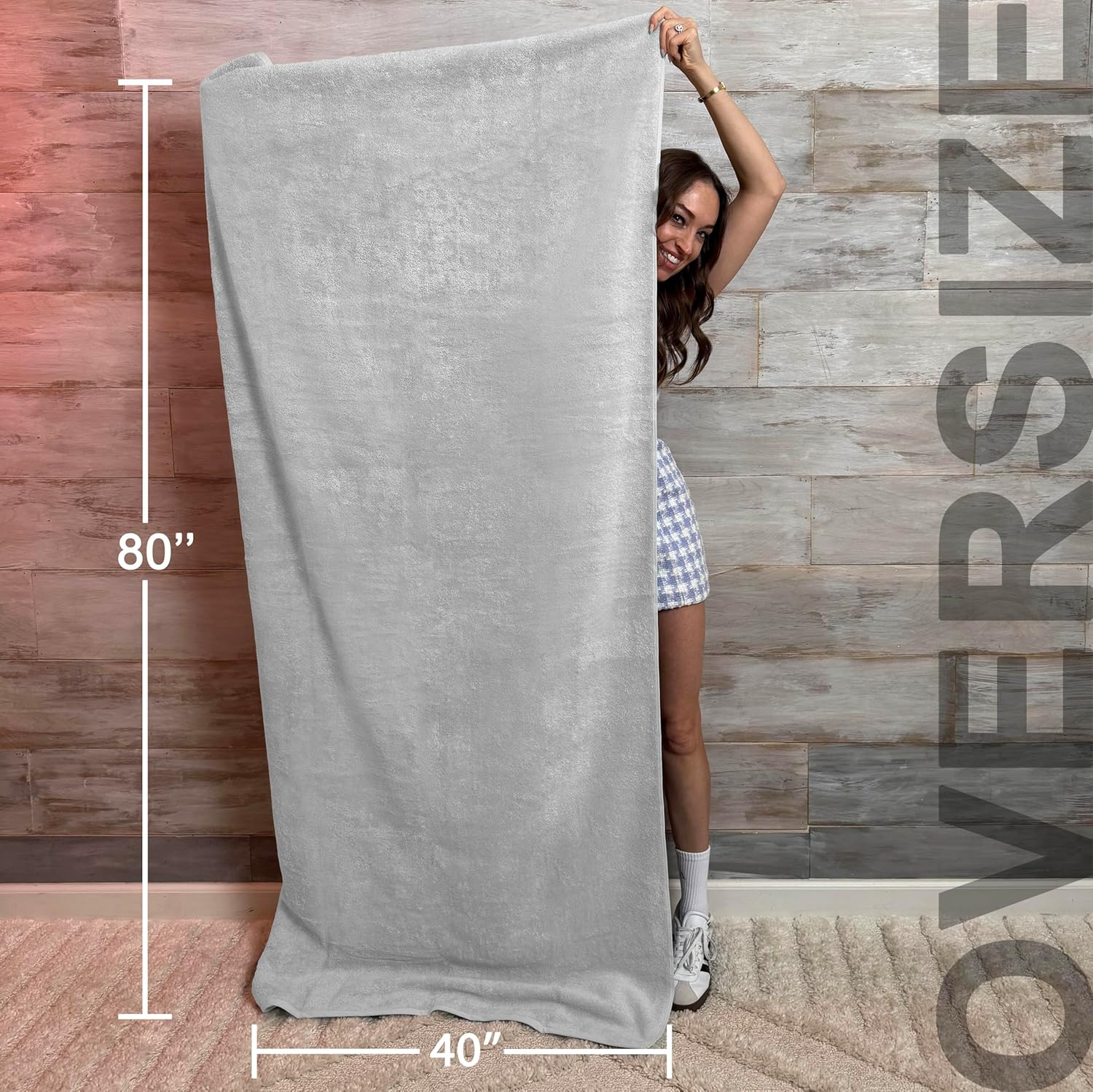 Luxury Turkish Cotton Bath Towels - Extra Large Soft Absorbent