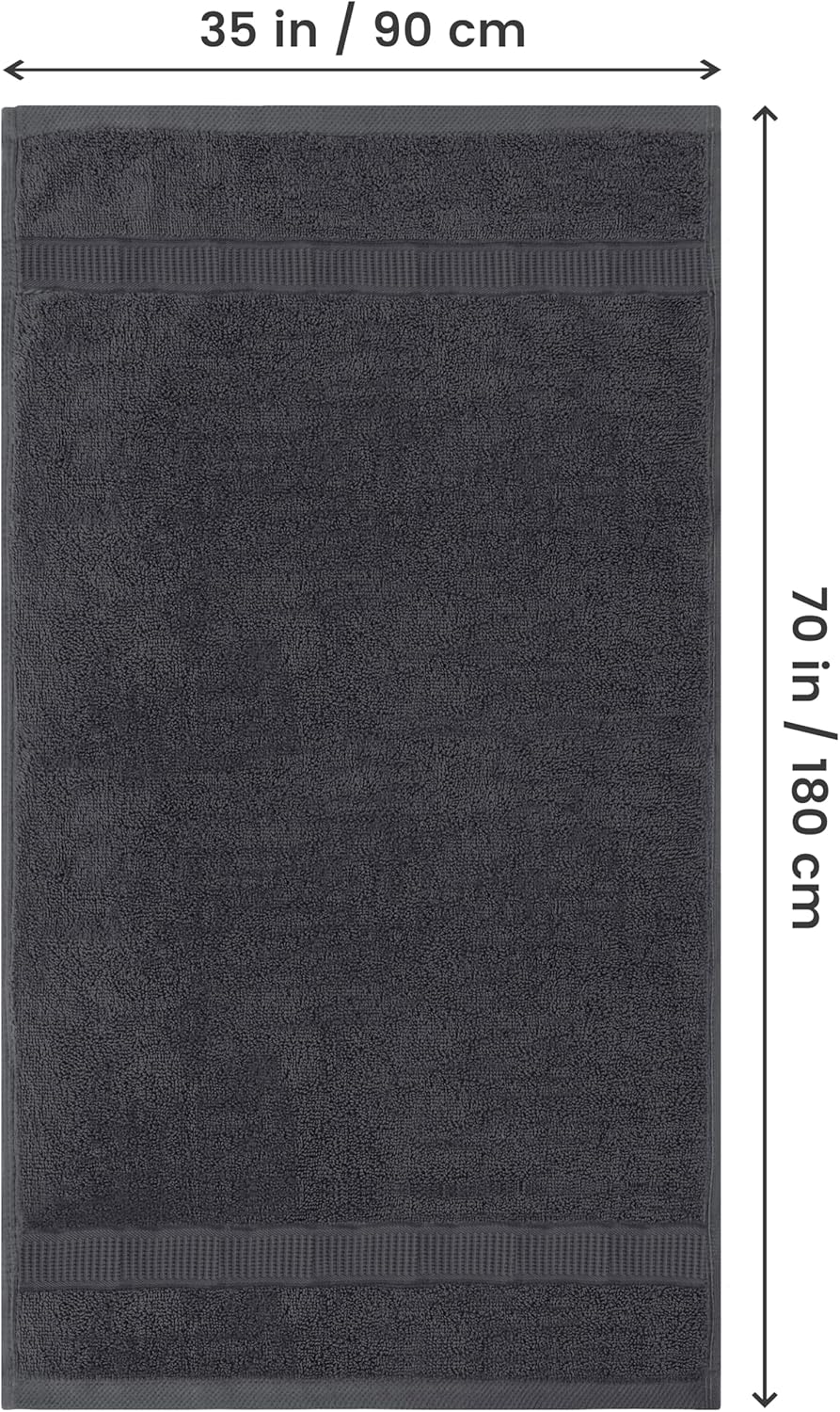 Utopia Towels - Luxurious Jumbo Bath Towels 35x70 inches 2-piece set