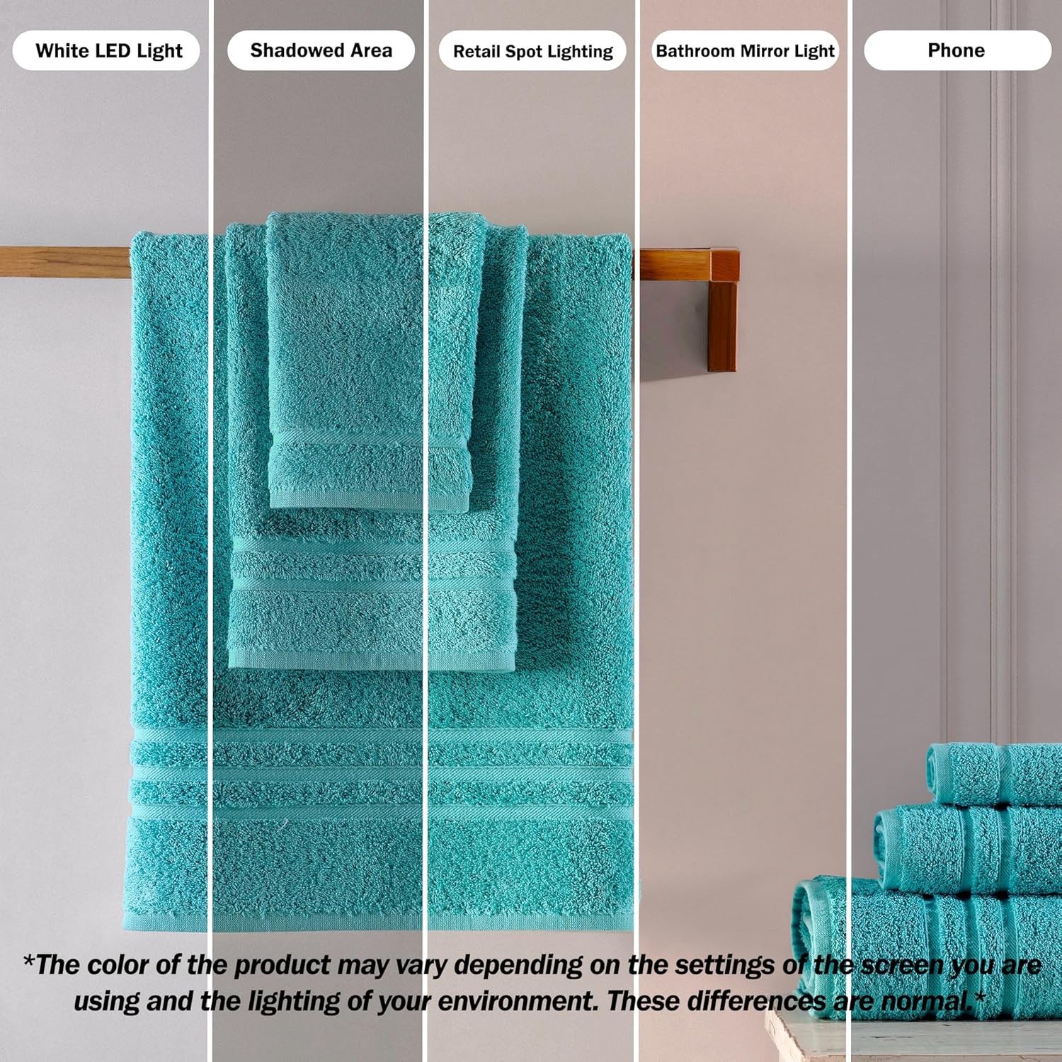 Luxury 4-Piece Soft Cotton Bath Towels