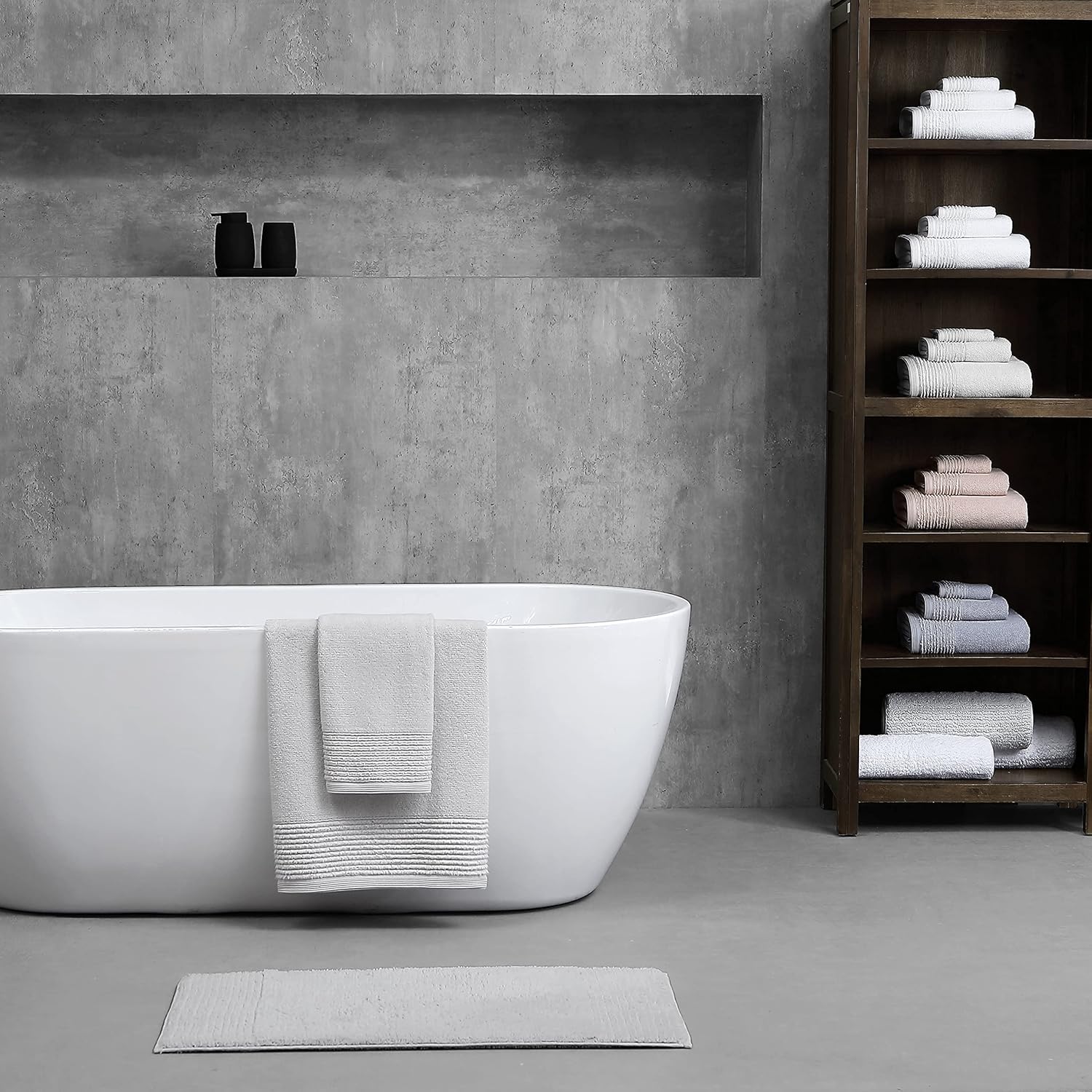 Vera Wang Bath Towels 6-Piece Set Highly Absorbent Super Soft