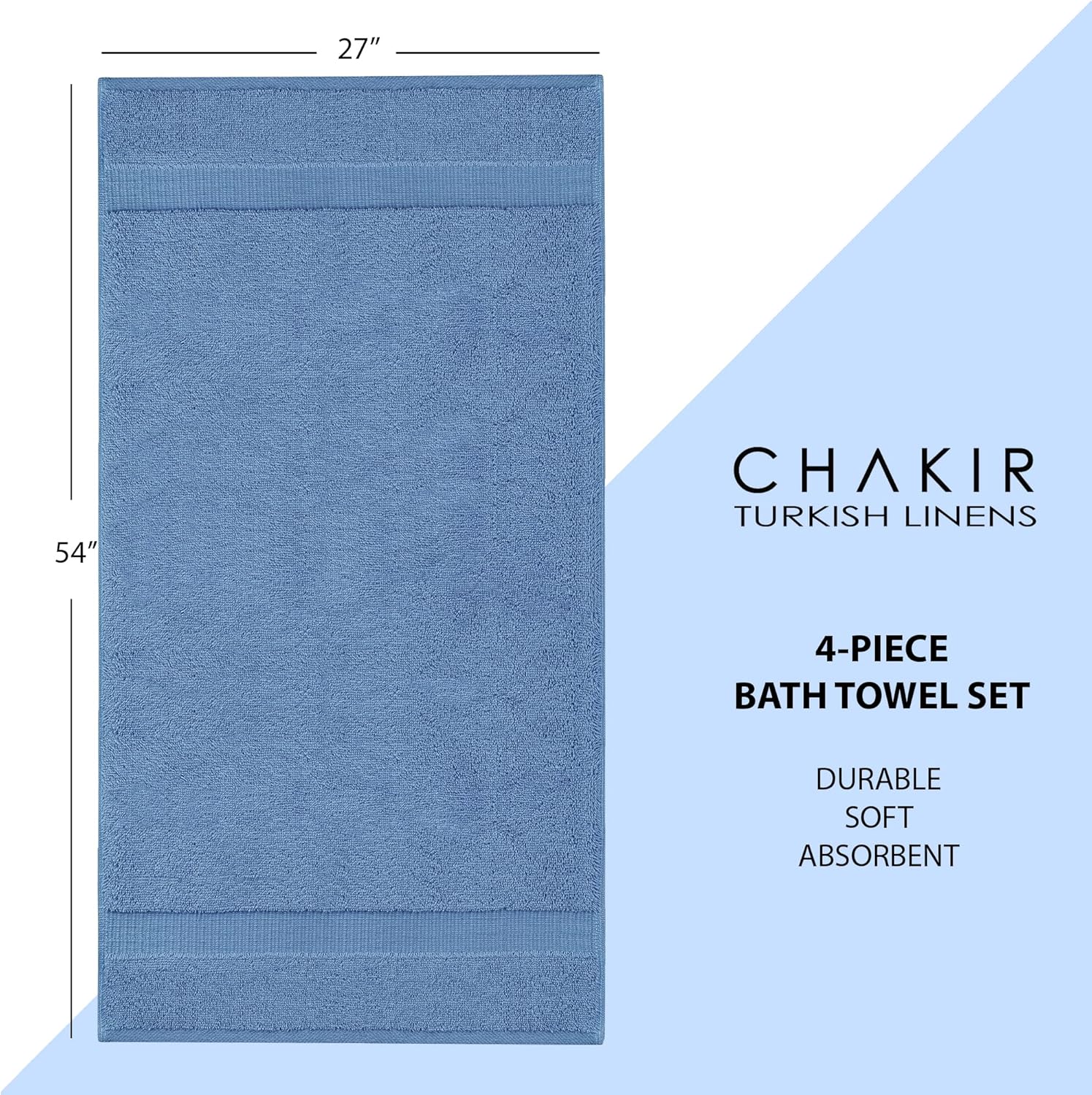 Luxury Turkish Cotton Bath Towels Set