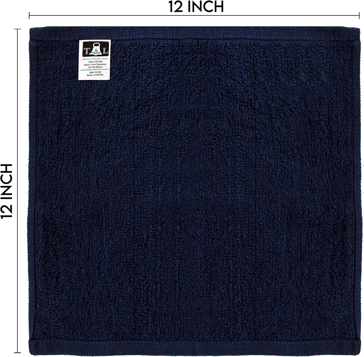 T L Towel and Linen Mart 24-Pack Washcloth Set