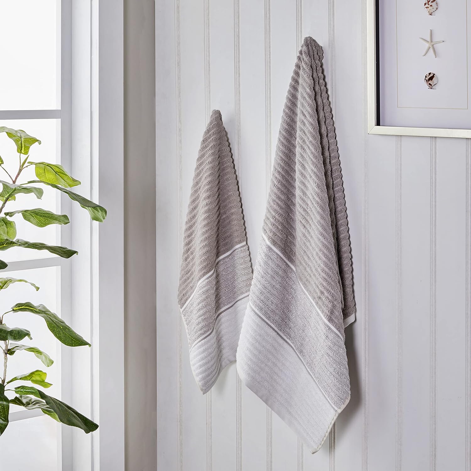 Sturdy 54x28 Taupe Bath Towel