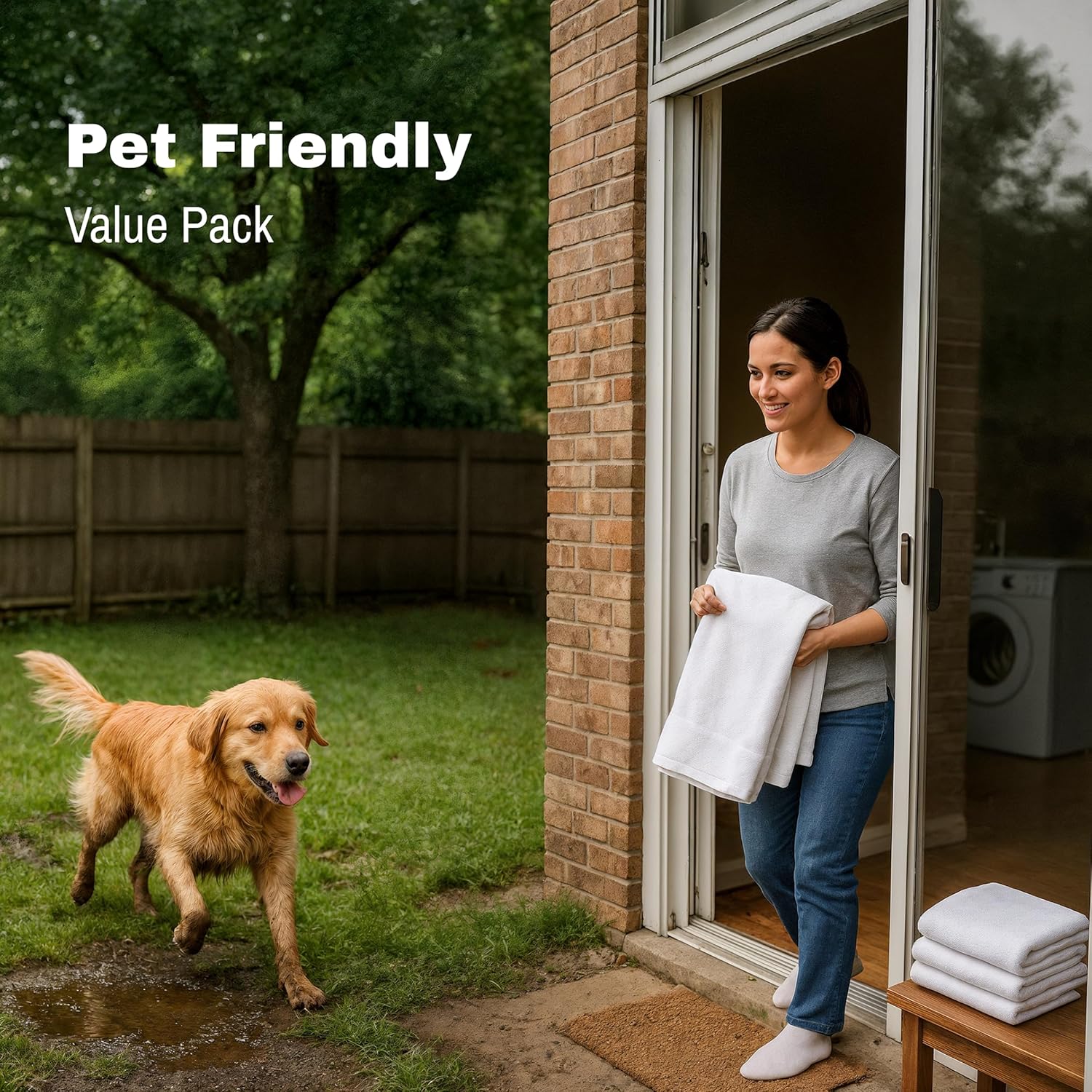 Quick-Dry 100 Cotton Utility Towels Eco-Friendly for Everyone