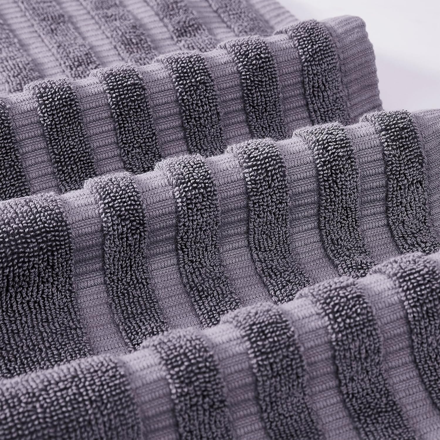 Modern Threads 6-Piece Organic Yarn-Dyed Bath Towel Set