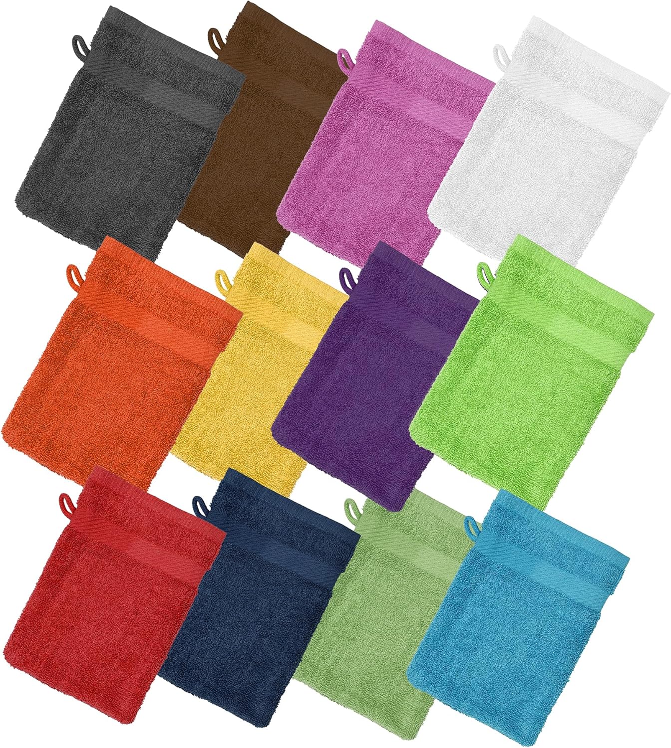 Premium Bath Mitts - Soft 100 Cotton Washcloths for Essential Care