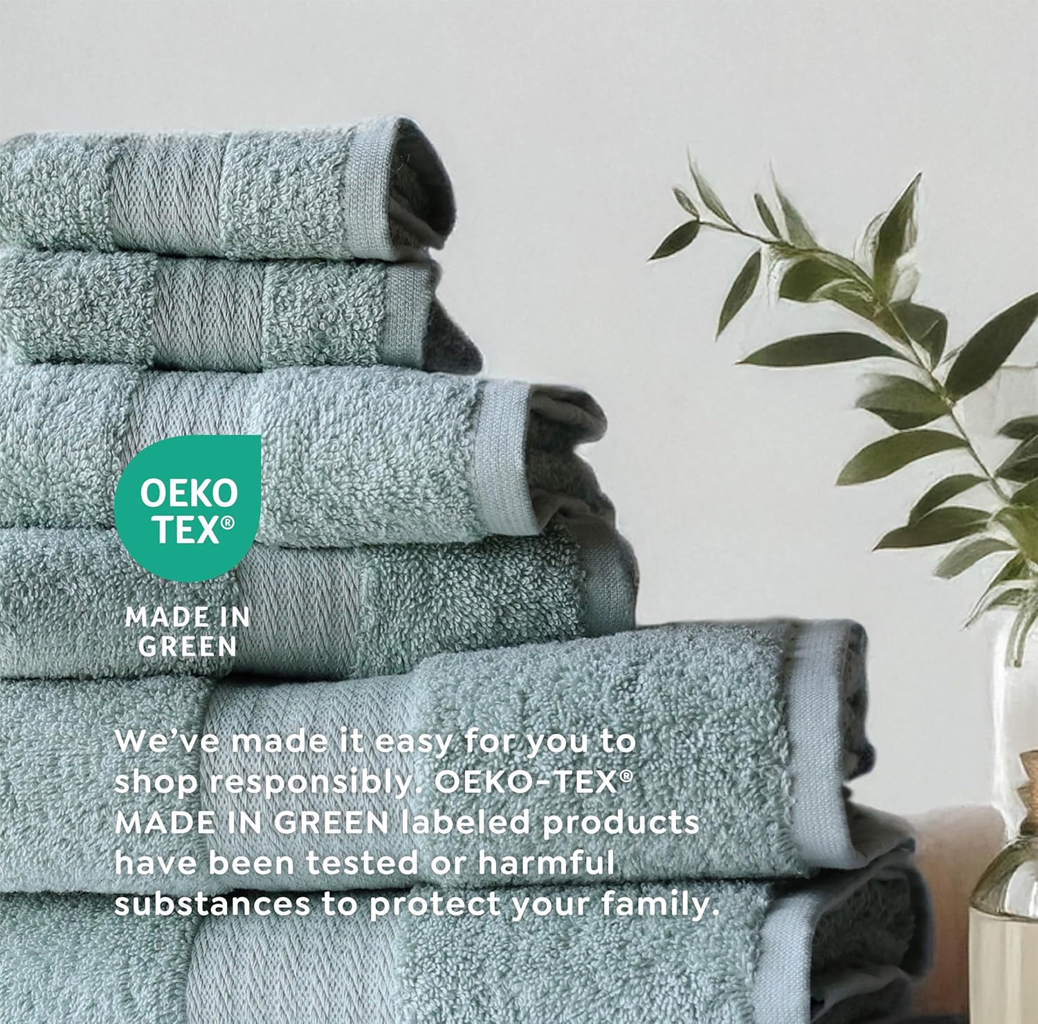 1888 Mills Premium Washcloth Set 8-Pack Soft Absorbent
