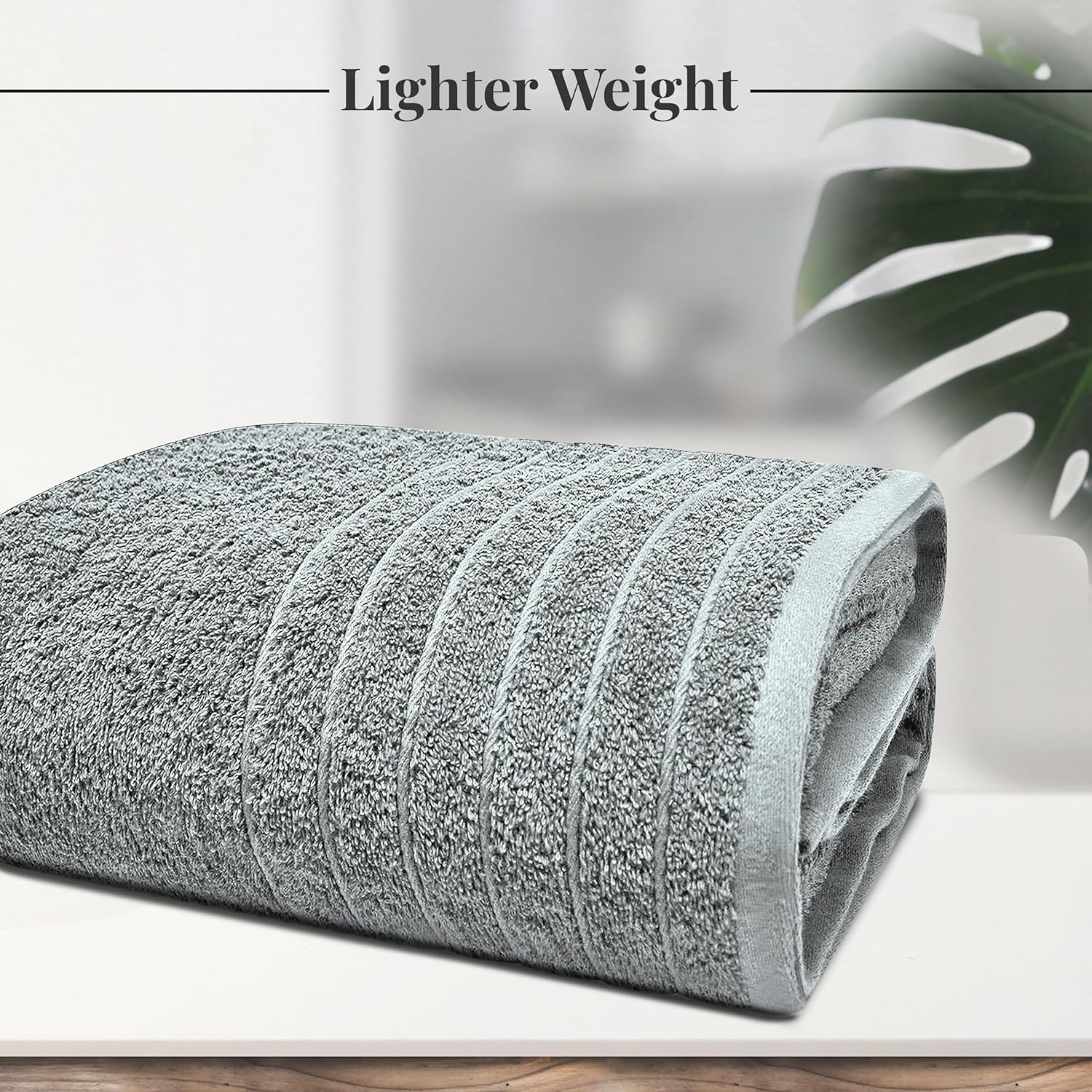 Extra Large 100 Cotton Quicker Dry Soft Absorbent bath towel Cool Grey
