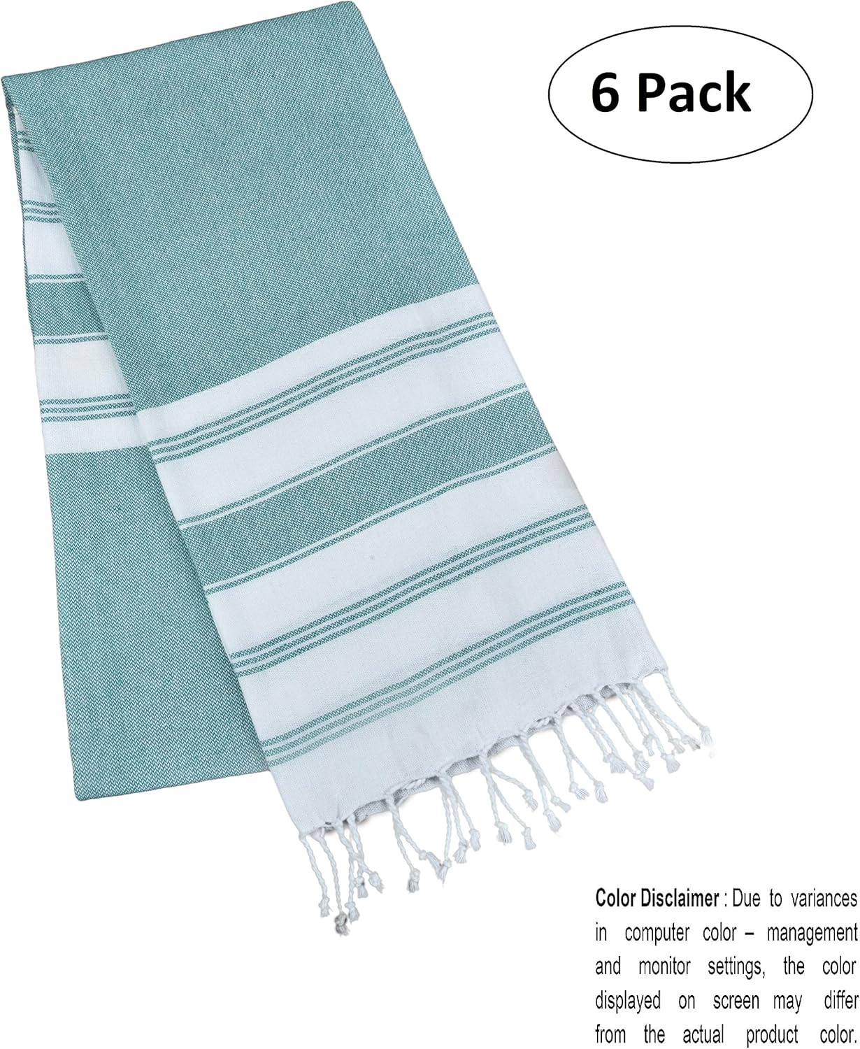 GLAMBURG Turkish Cotton Beach Towels Set Perfect for Every Day