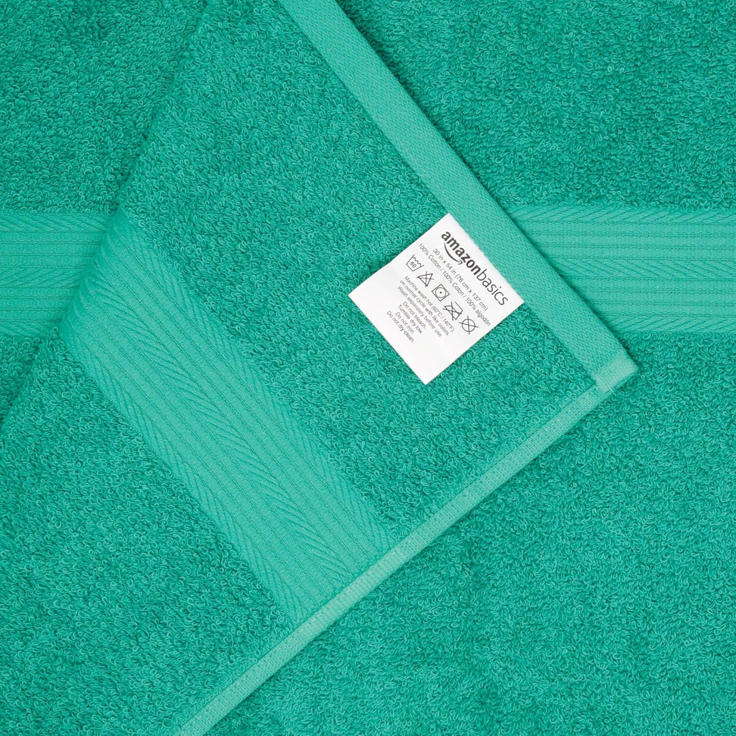 6-Piece Cotton Bath Towel Set in Teal