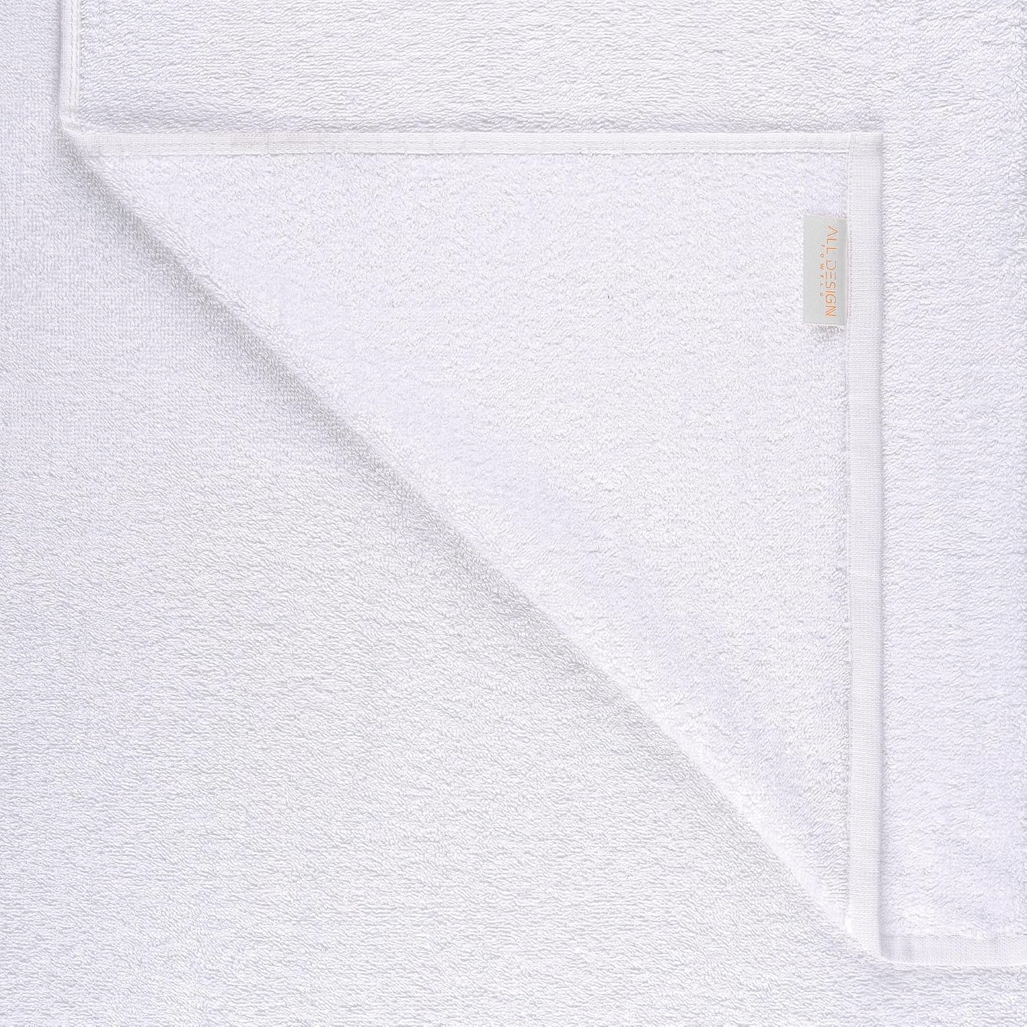 Quick-Dry Soft 11x17 Fingertip Towels - 4 Pieces White
