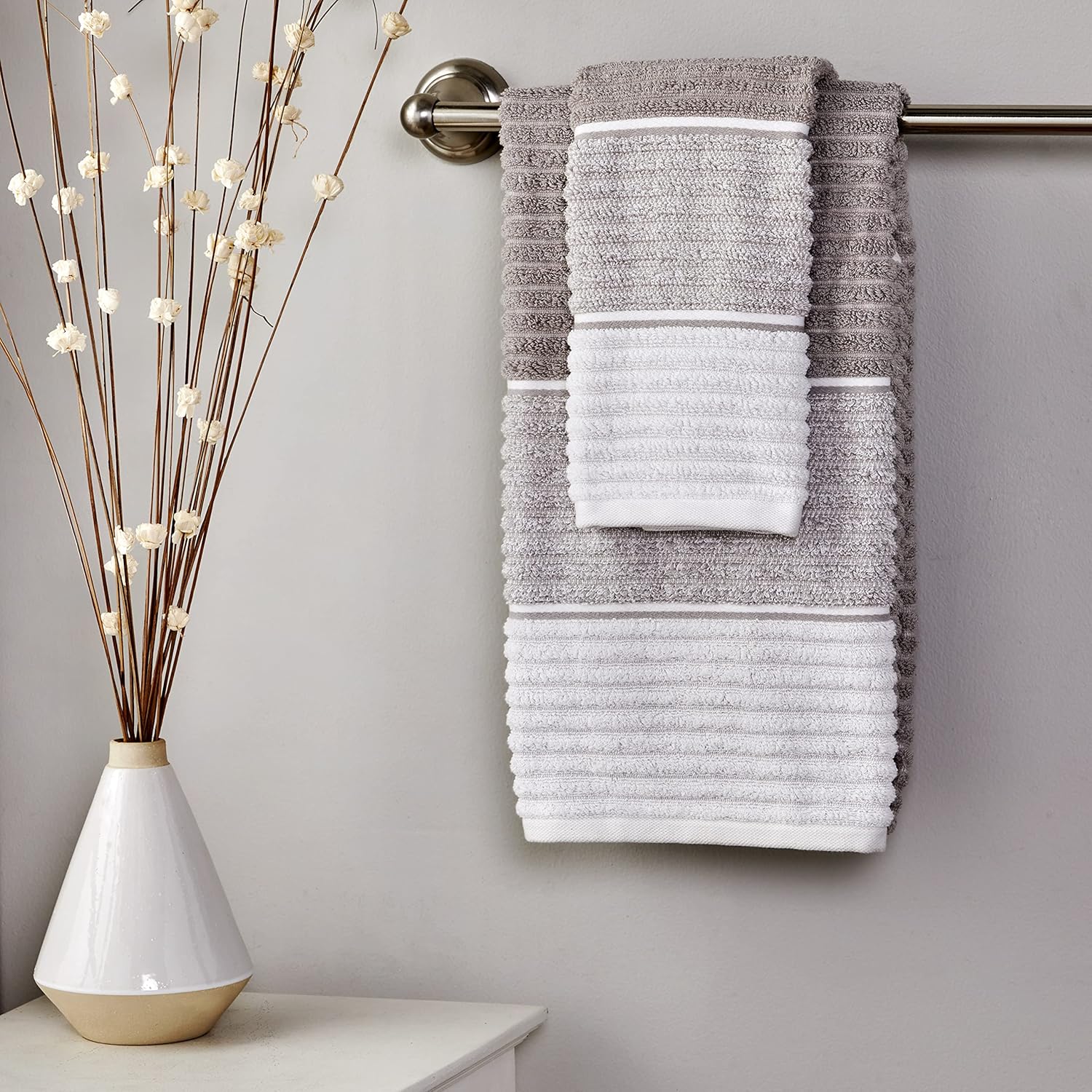 Sturdy 54x28 Taupe Bath Towel