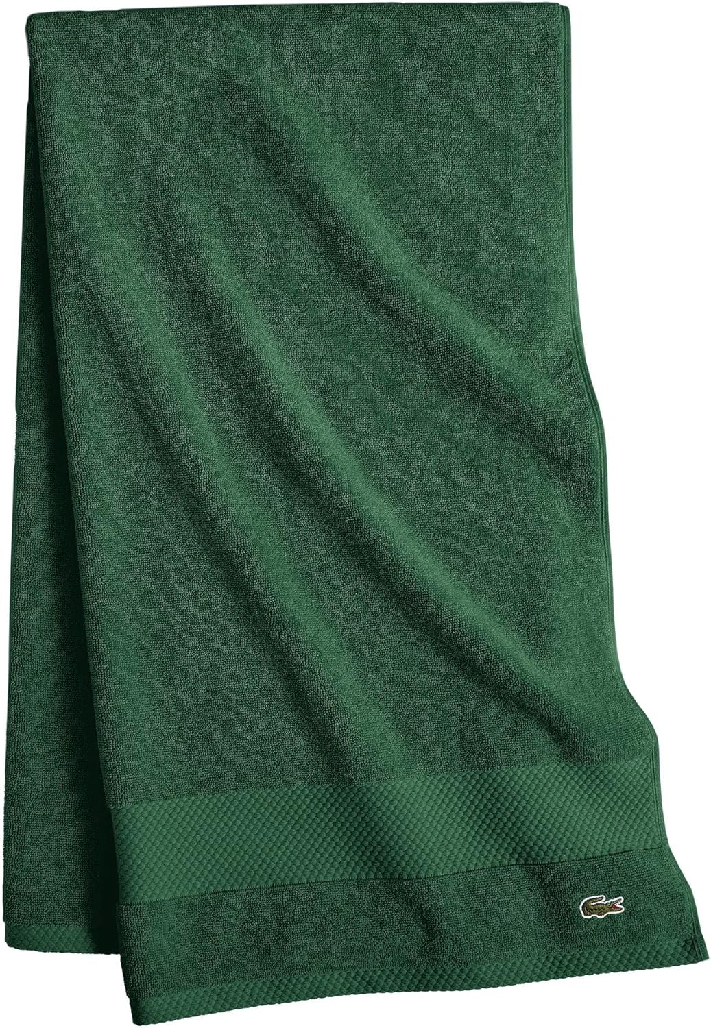 Lacoste Heritage Bath Sheet Croc Green 35x70