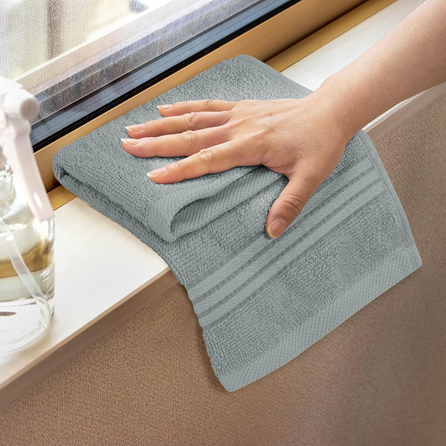 Premium Soft 12-Piece Washcloth Set for Bath Gym and Face