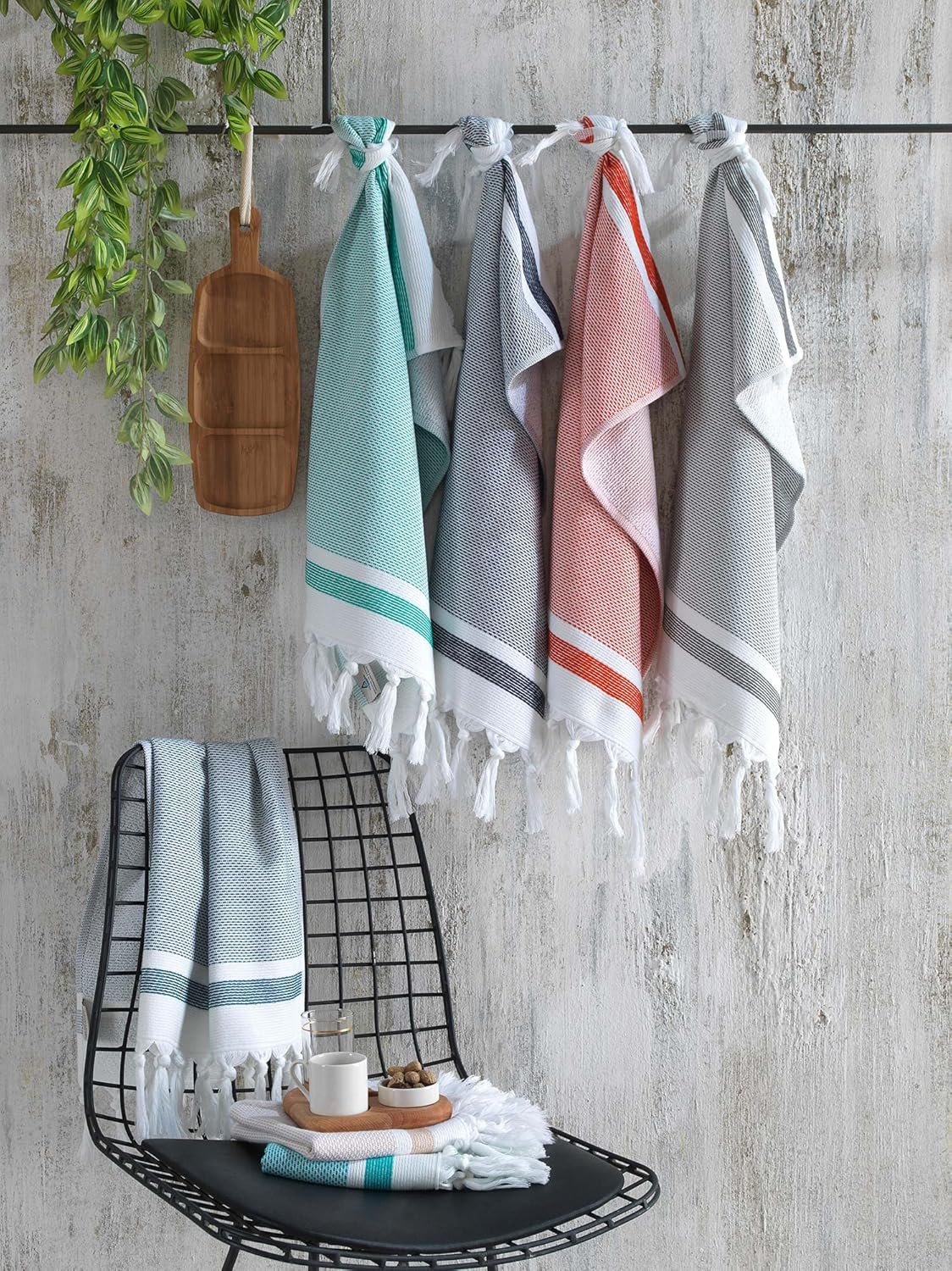 Luxury Turkish Hand Towels for Bohemian Bathrooms 14x30
