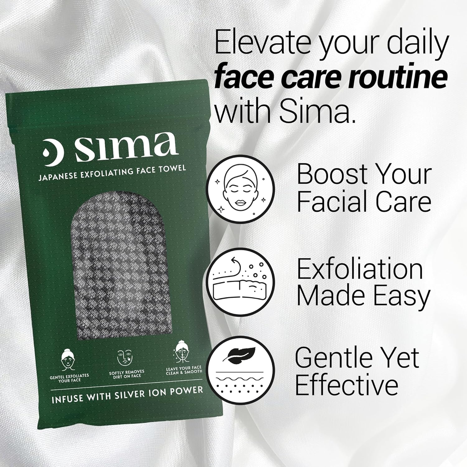 Effortless Exfoliation with Sima Body Scrub Towel
