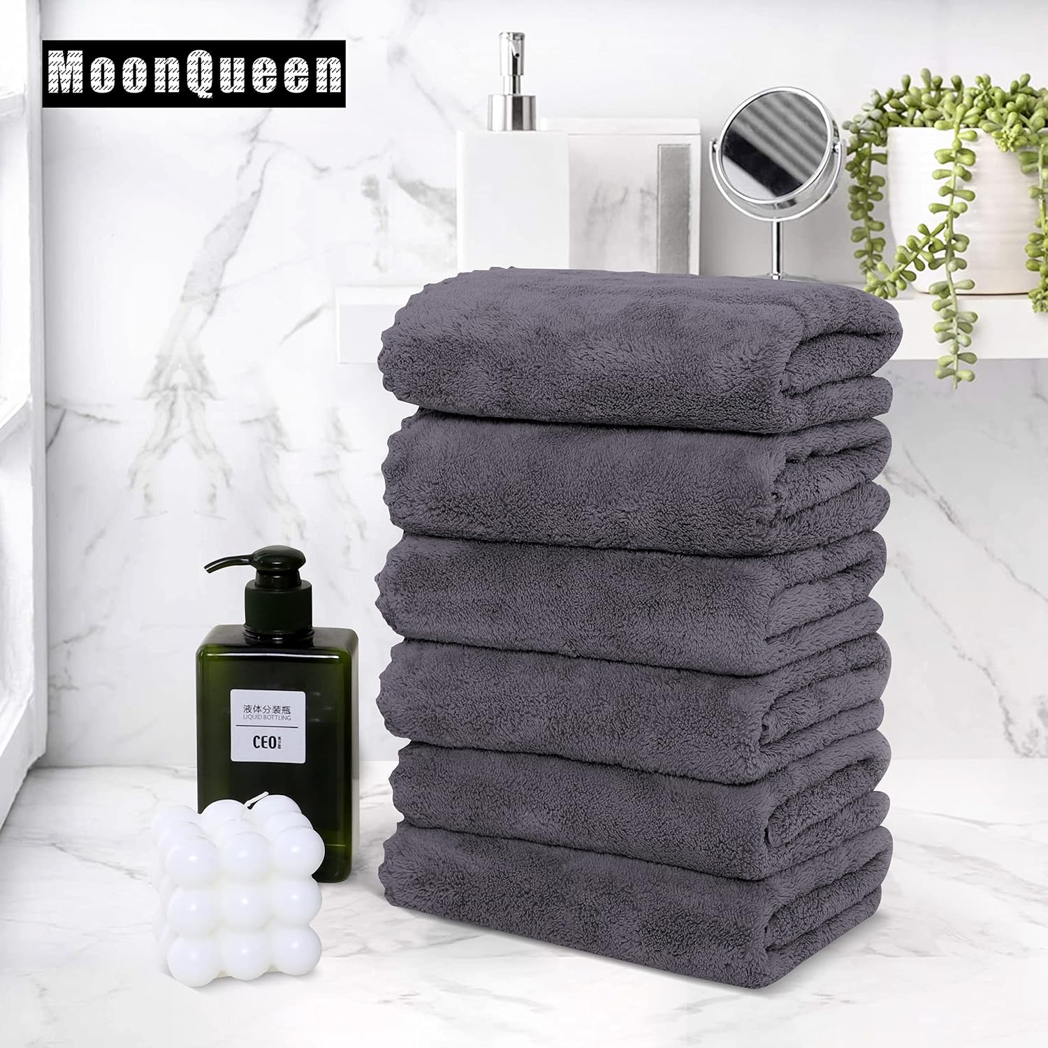 MoonQueen Premium Hand Towels 6-Pack_PT Confidence-Ready