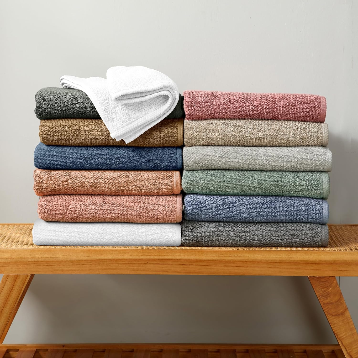 Chambrey Blue 100 Cotton-Best bath towels for the home