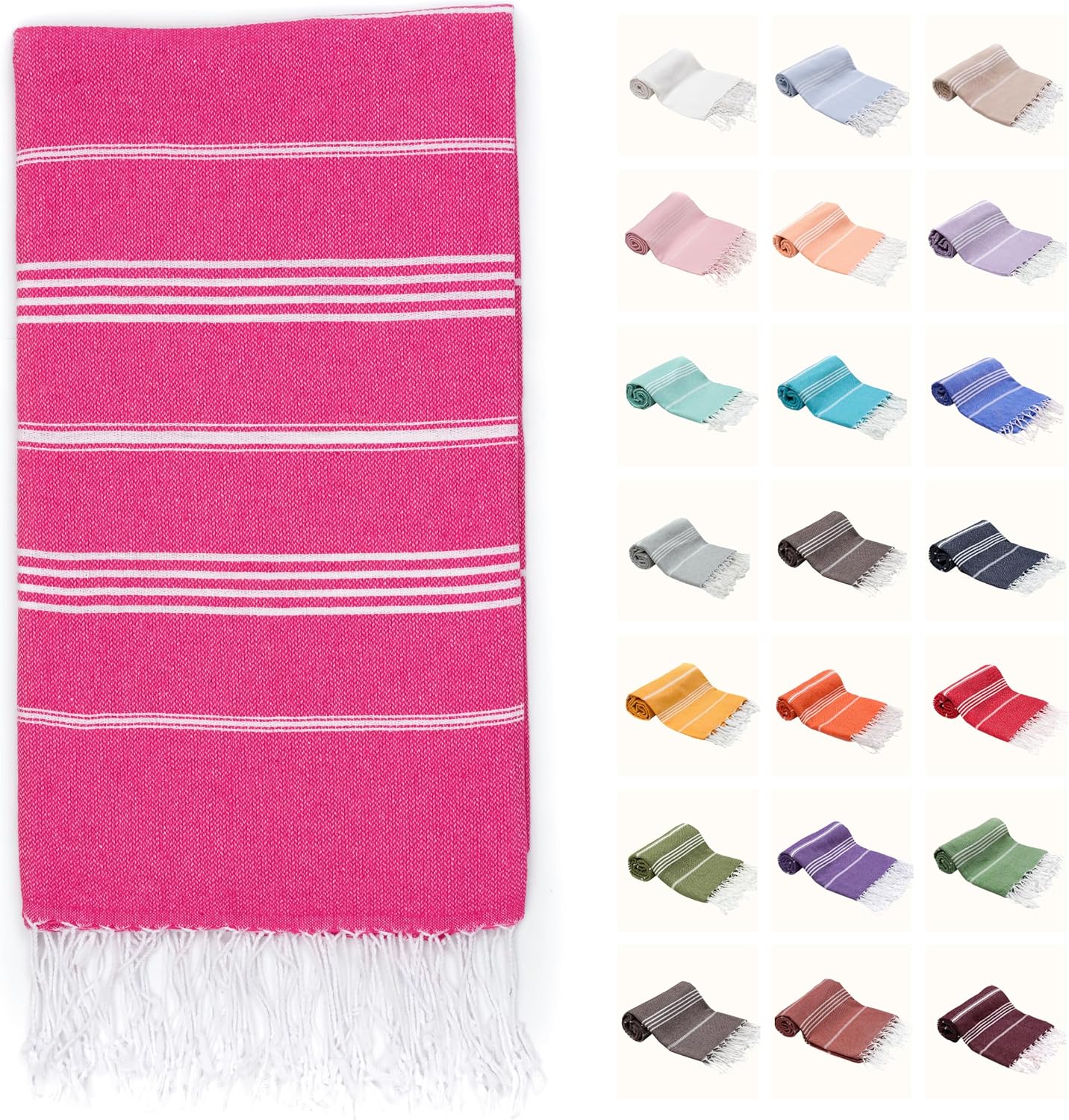Park Oz Turkish Beach Towel - 100 Cotton Fast-Dry Everyones Favorite