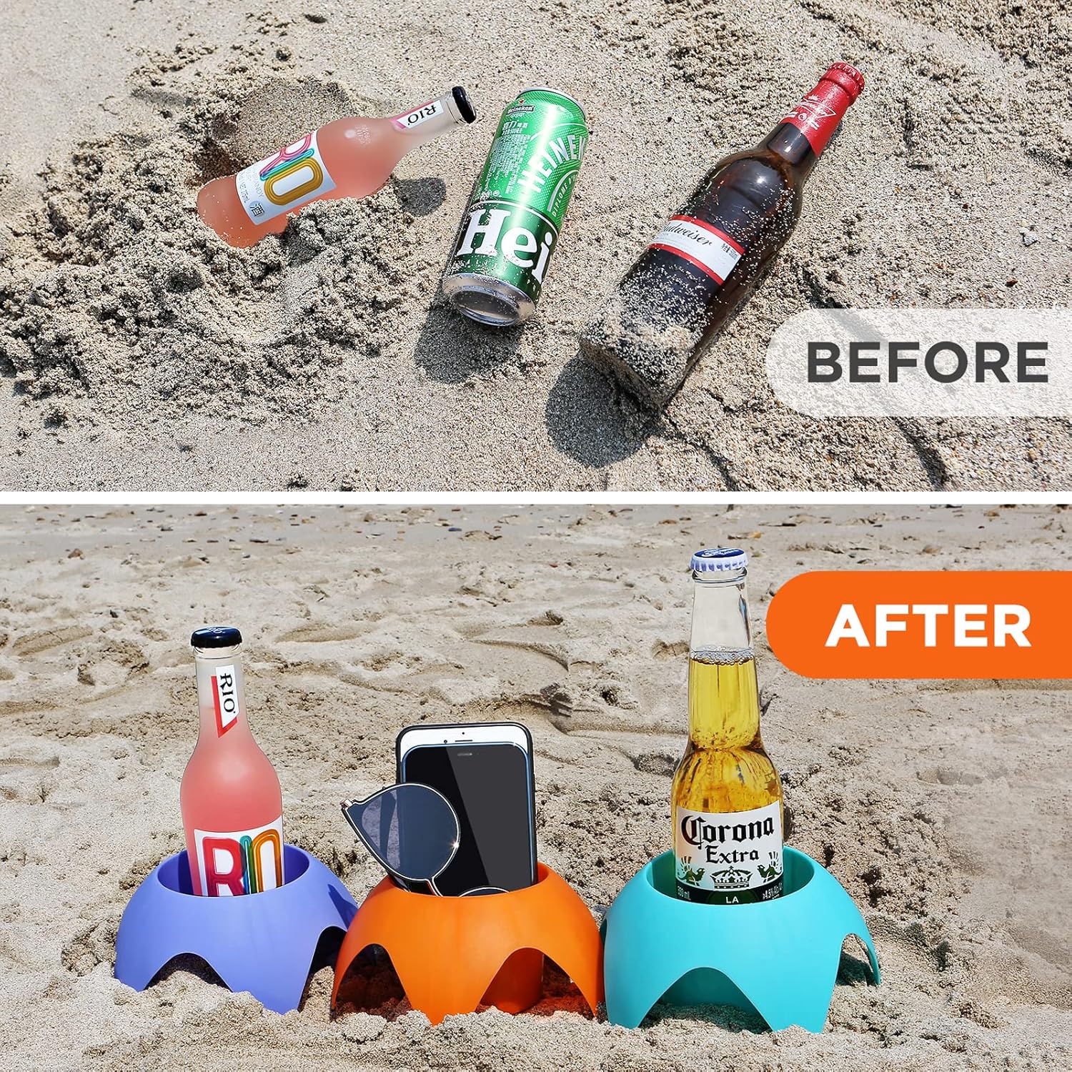 Five-INCHDesktop Beach Coasters
