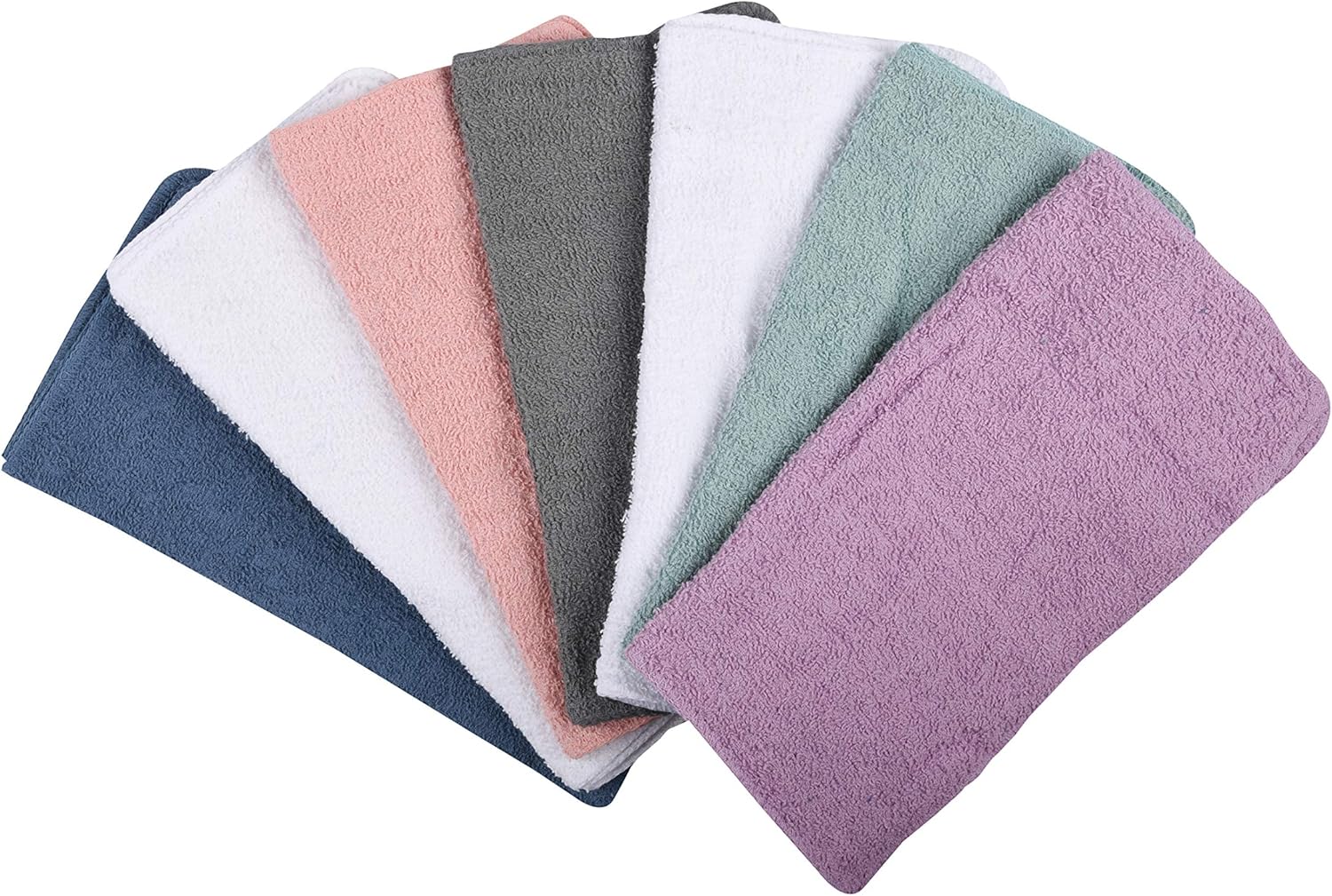 Mainstay Ultra Multi-Color Terry Washcloths