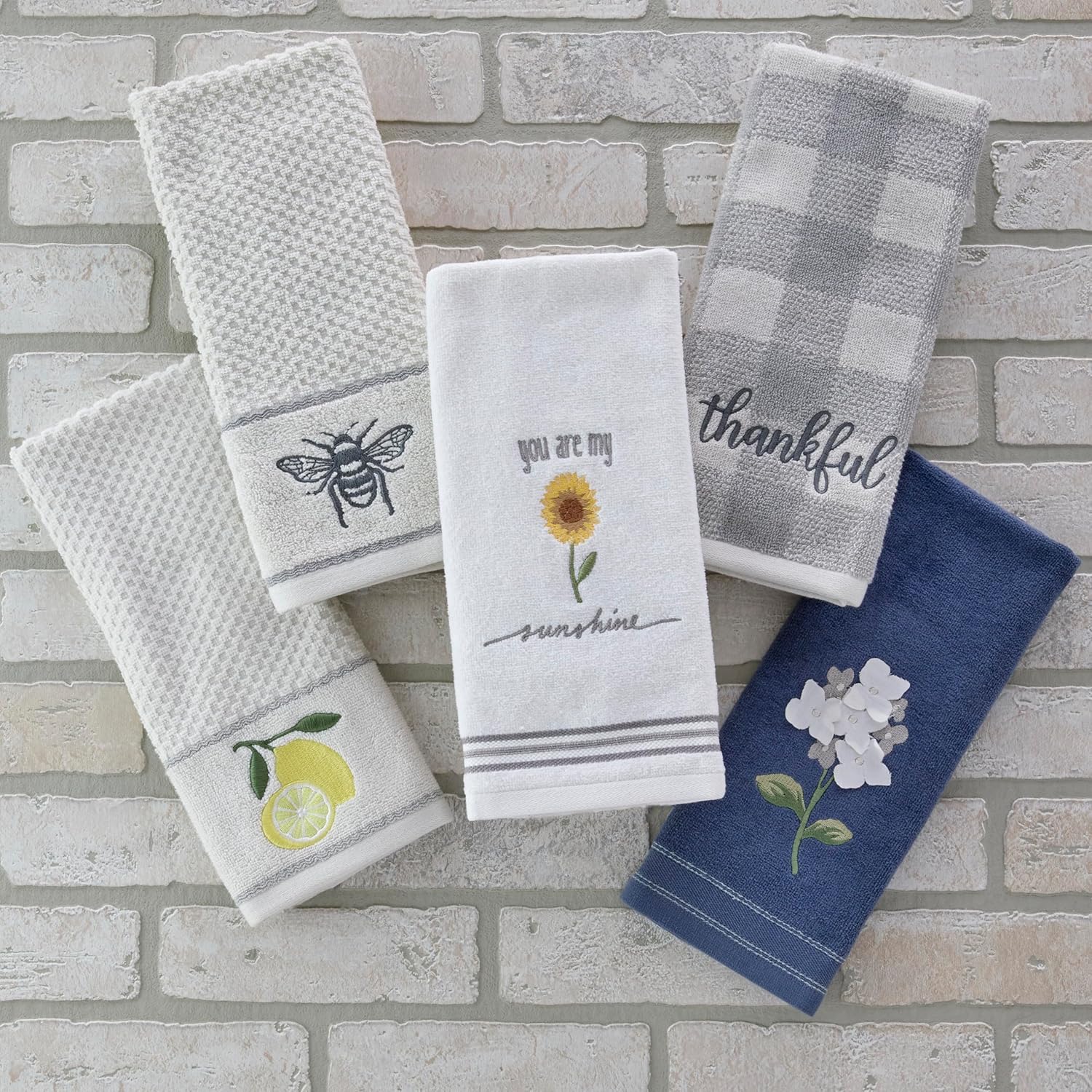 SKL Home Hand Towel Set 2-Pack Gray