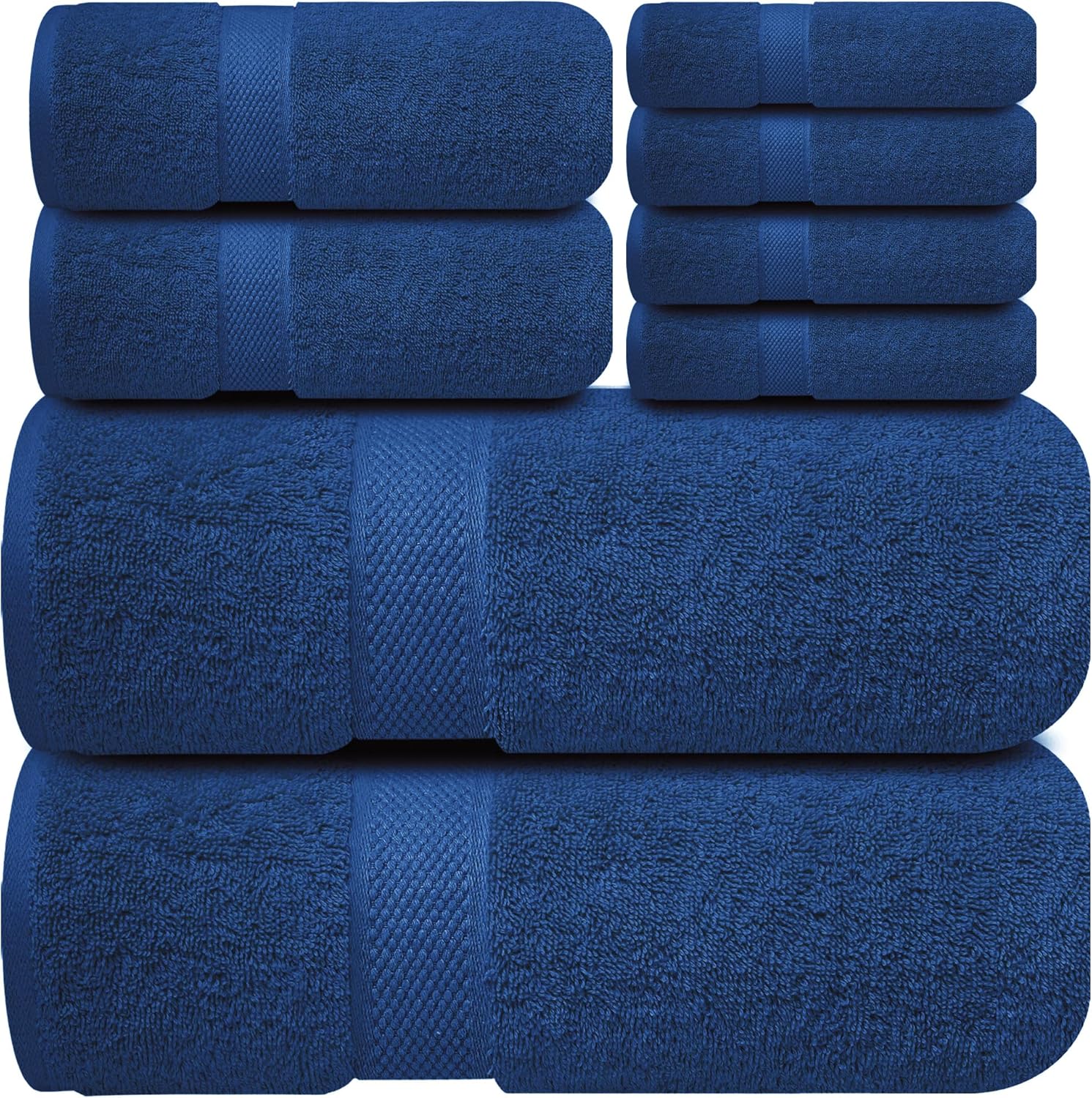 10-Piece Premium Cotton Towels for Bathroom Luxurious Soft Absorbent Set