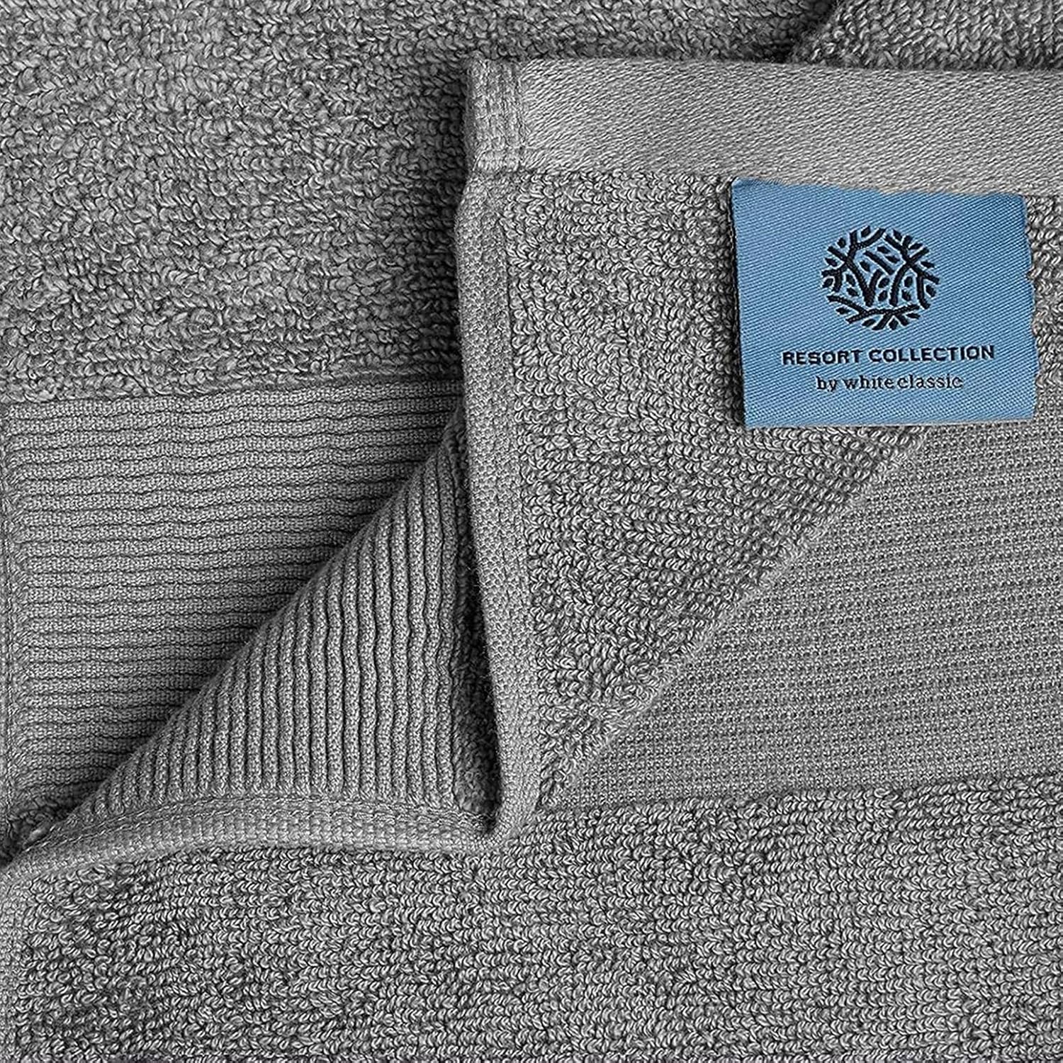 Luxury Oversized Bath Towels 35x70 Smoke Grey