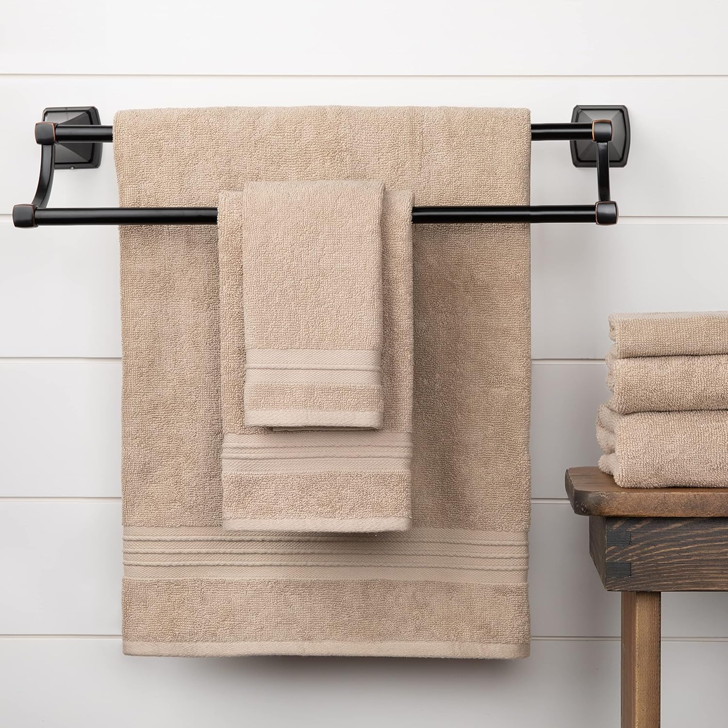 Sticky Toffee Washcloths Set of 4 - 13x13 in Tan
